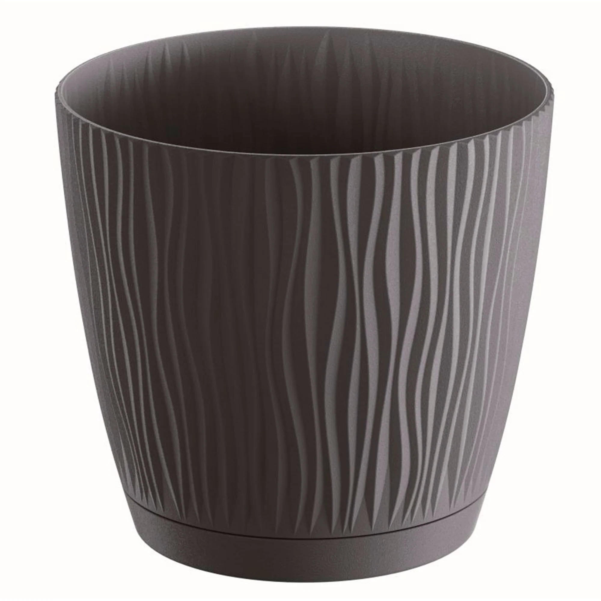 Maceta Sandy P 2,3l., Dimensiones (mm) 168x168x157, Color Antracita