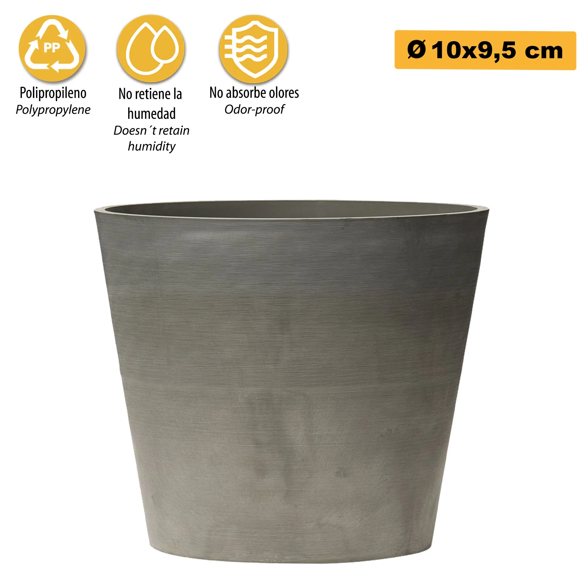 Maceta Tipo Cono Truncado Ø 10 Cm - Image 3