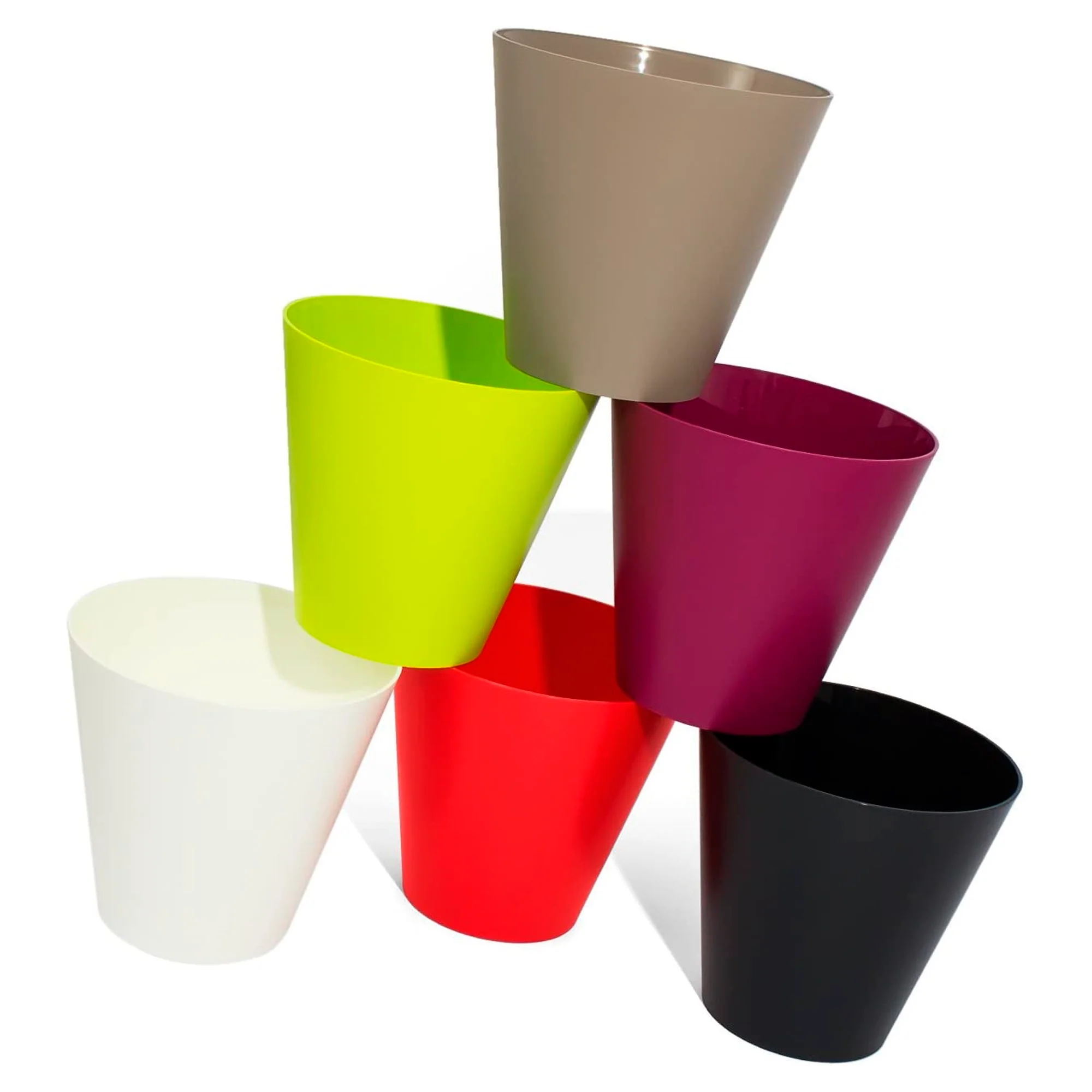 Maceta Tubus 3,5l., Dimensiones (mm) 200x200x187, Color Antracita - Image 4