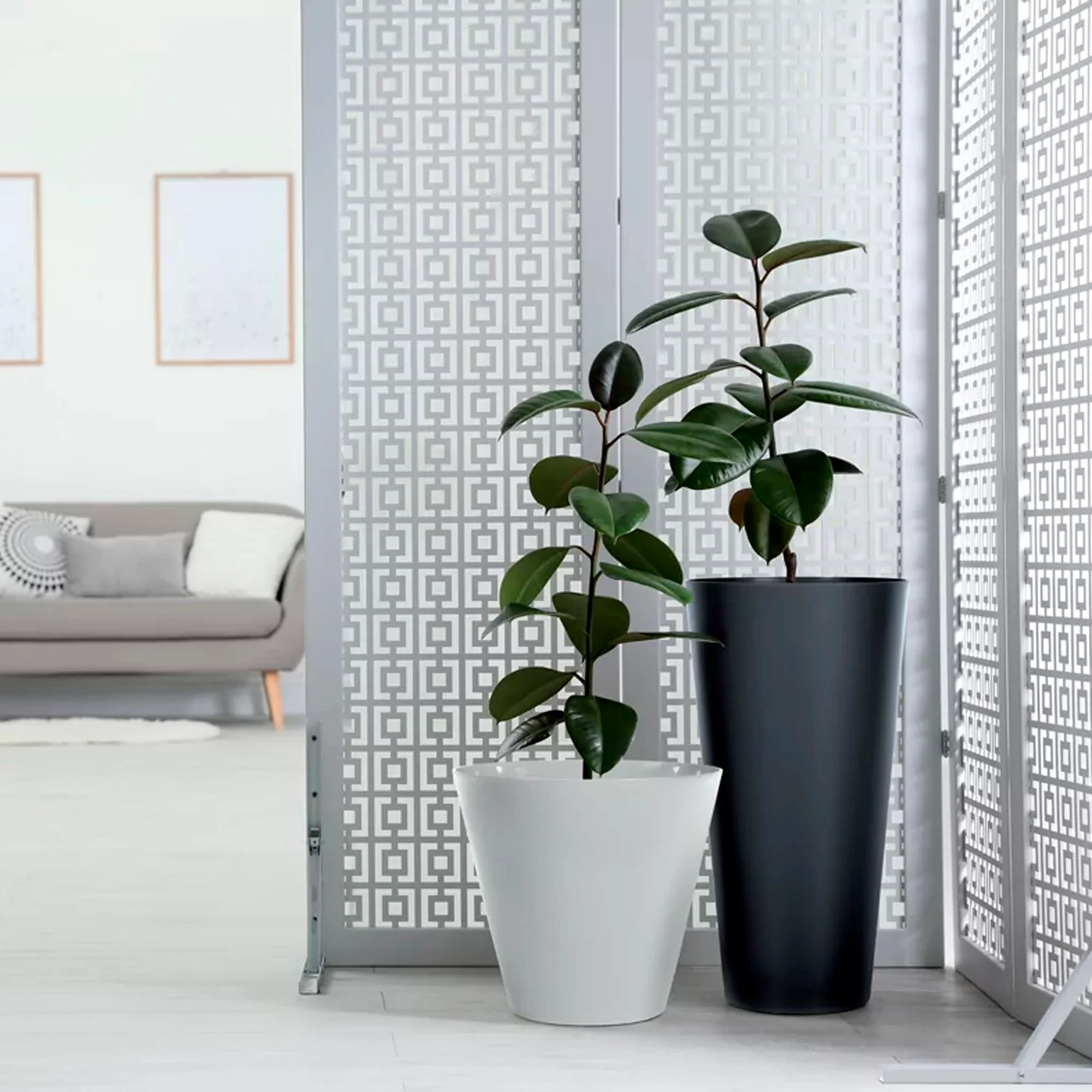 Maceta Tubus Slim 3,3l., Dimensiones (mm) 150x150x286, Color Blanco - Image 6