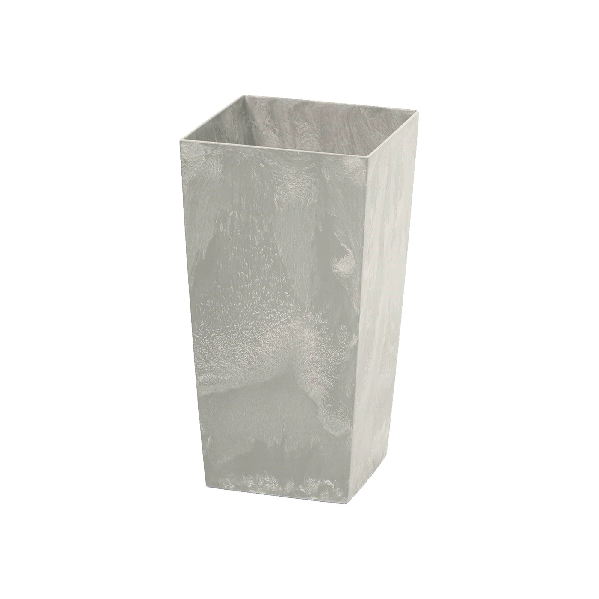 Maceta Urbi Square Beton Effect 2l., Dimensiones (mm) 126x126x200, Color Hormigón