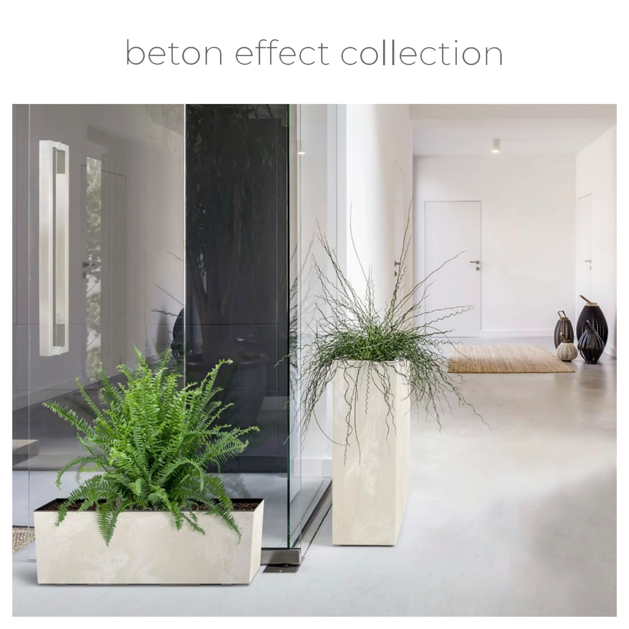 Maceta Urbi Square Beton Effect 2l., Dimensiones (mm) 126x126x200, Color Hormigón - Image 2