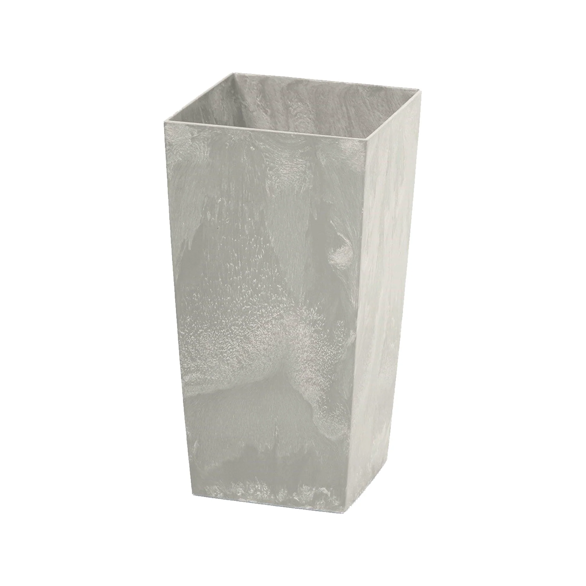 Maceta Urbi Square Beton Effect 7,2l., Con Depósito, Dimensiones (mm) 170x170x325, Color Hormigón