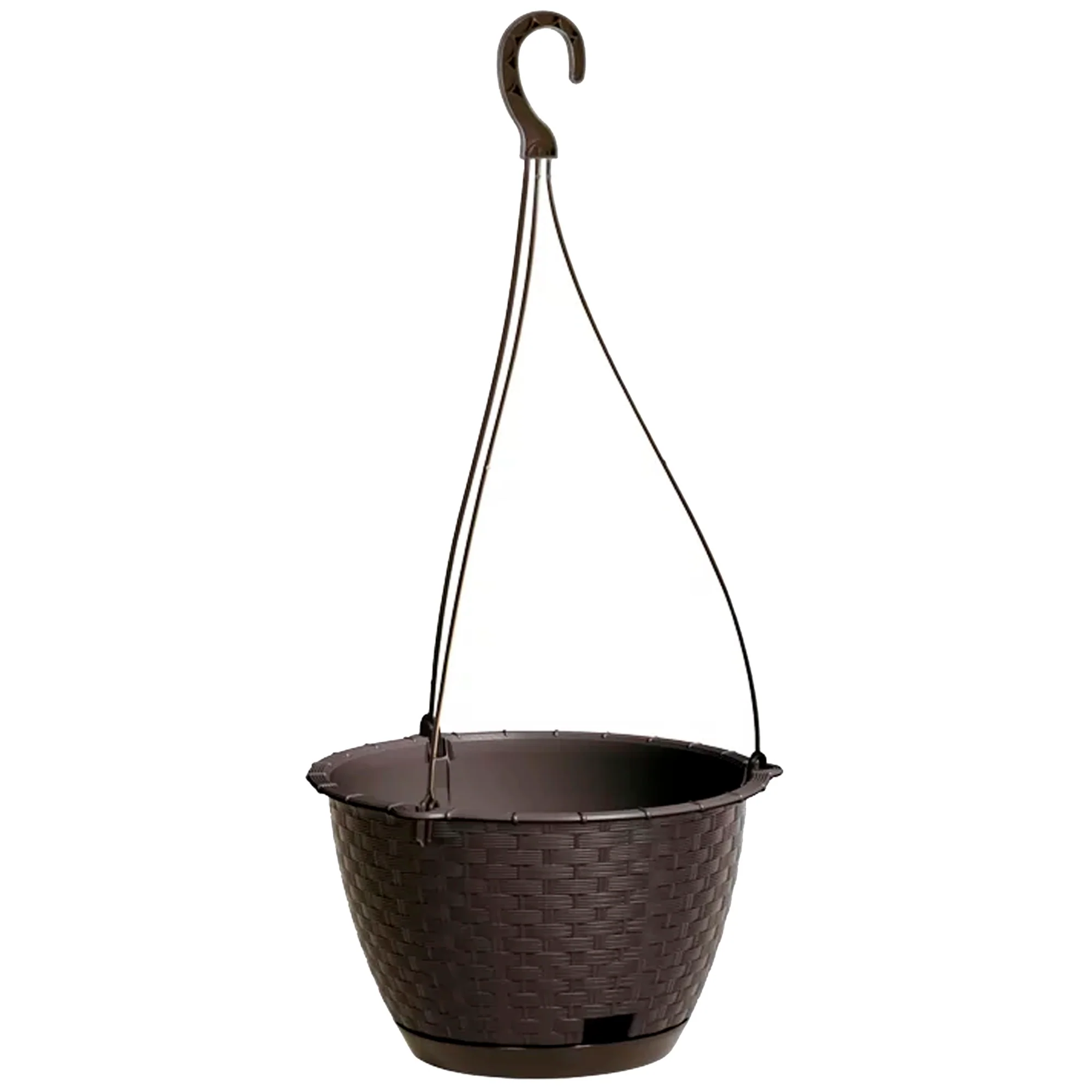 Macetero Colgante Ratolla Round W 4,85l., Dimensiones (mm) 243x243x160, Color Ocre Oscuro