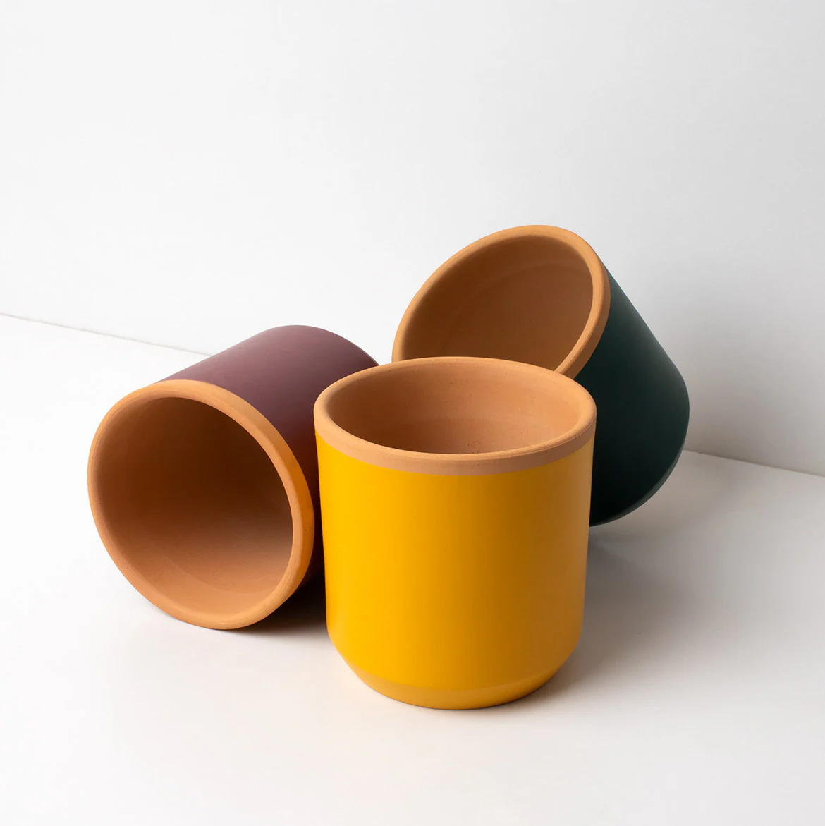 Macetero De Terracota Amarillo Azafrán 13 Cm | Hecho A Mano Por Artesanos | Maceta Decorativa Para Plantas Interior - Image 3