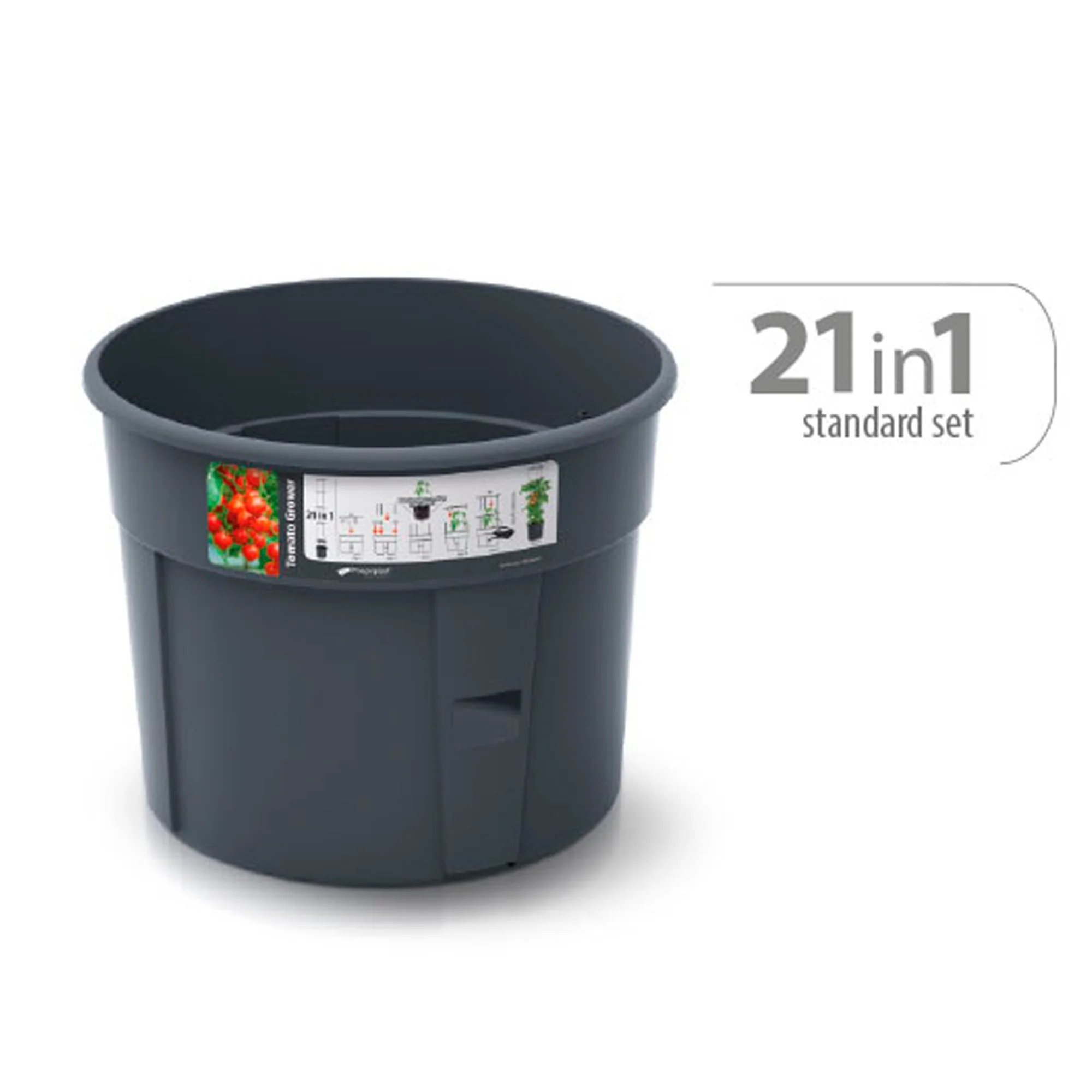 Macetero De Tomates Prosperplast Tomate Grower De Plastico En Color Antracita 29,5 (largo) X 29,5 (ancho) X 23,6-115,2 (alto) Cm - Image 4
