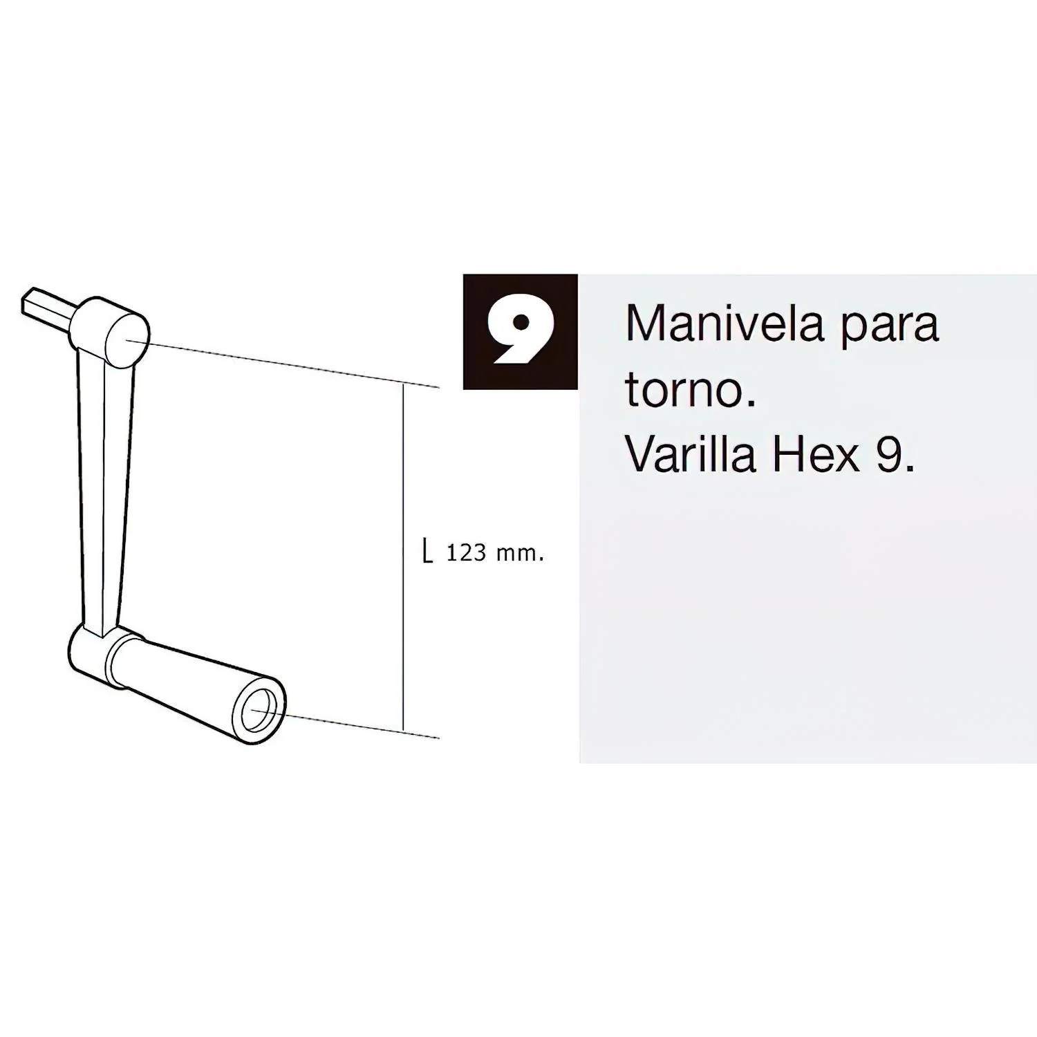 Manivela Para Torno Persiana Blanco - Image 2