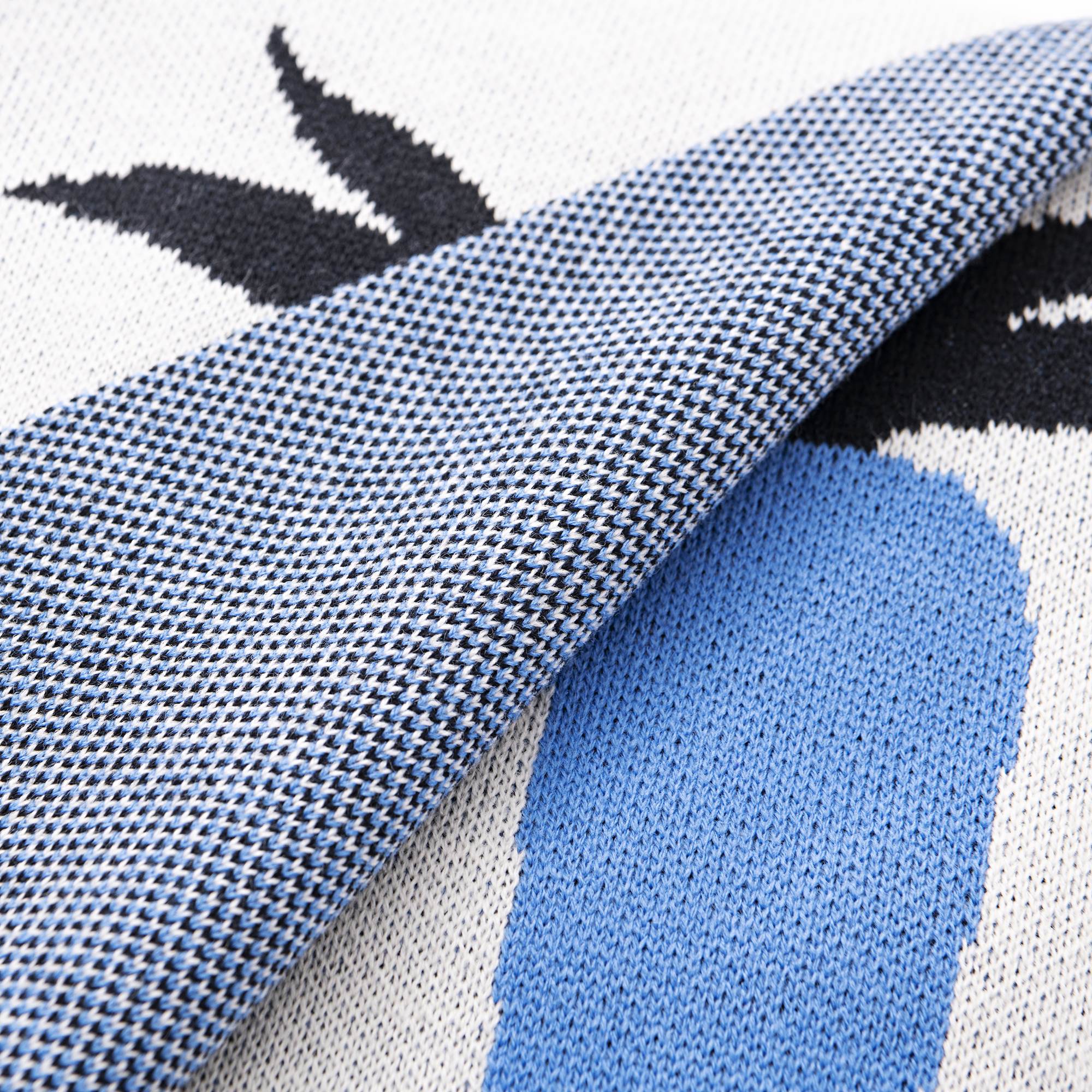 Manta 140x190cm 100% Acrilico 1000gr Zanahoria Azul Benetton - Image 4