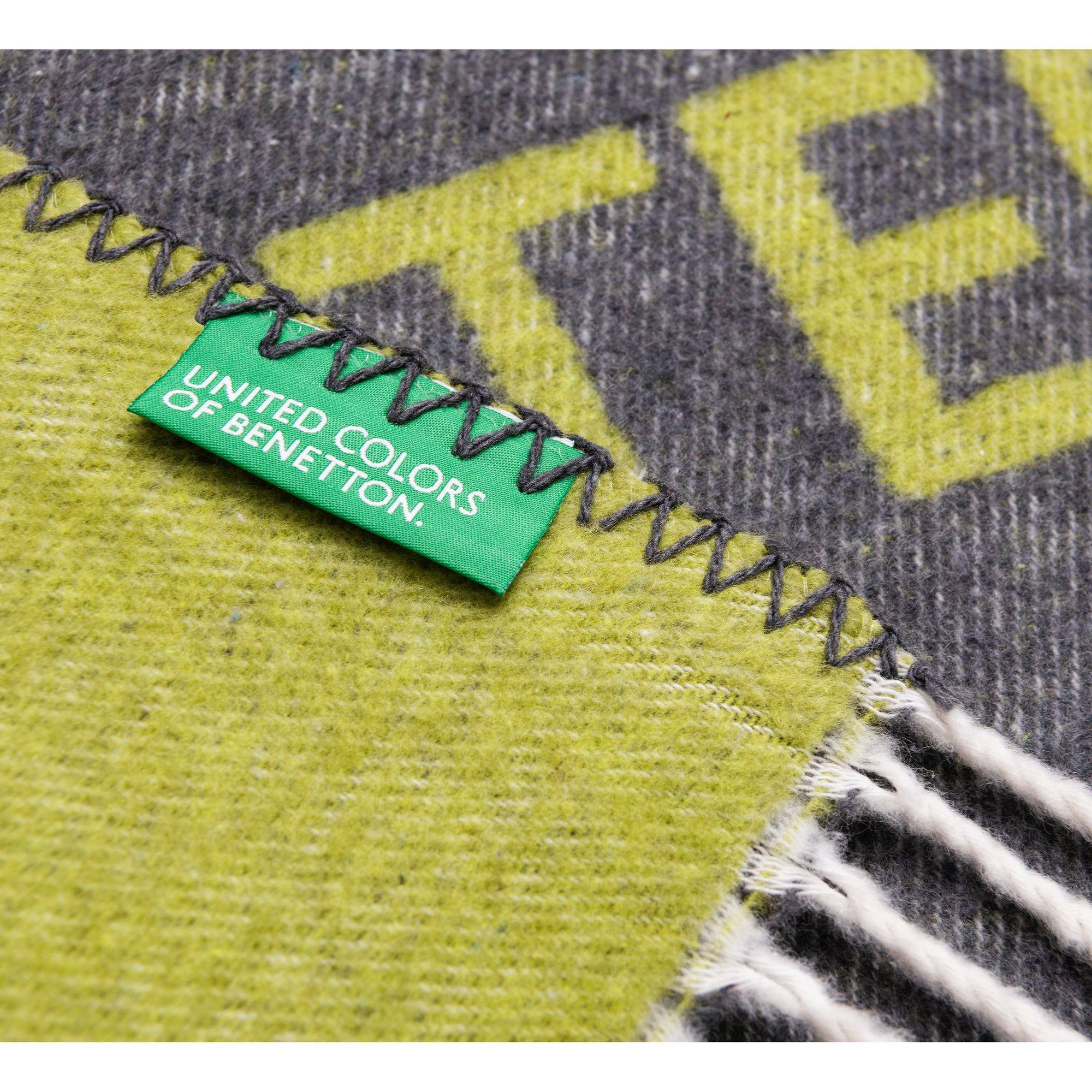 Manta 140x190cm 320gsm 60%algodón 40%acrílico En Marrón Y Verde Con Logo - Image 5