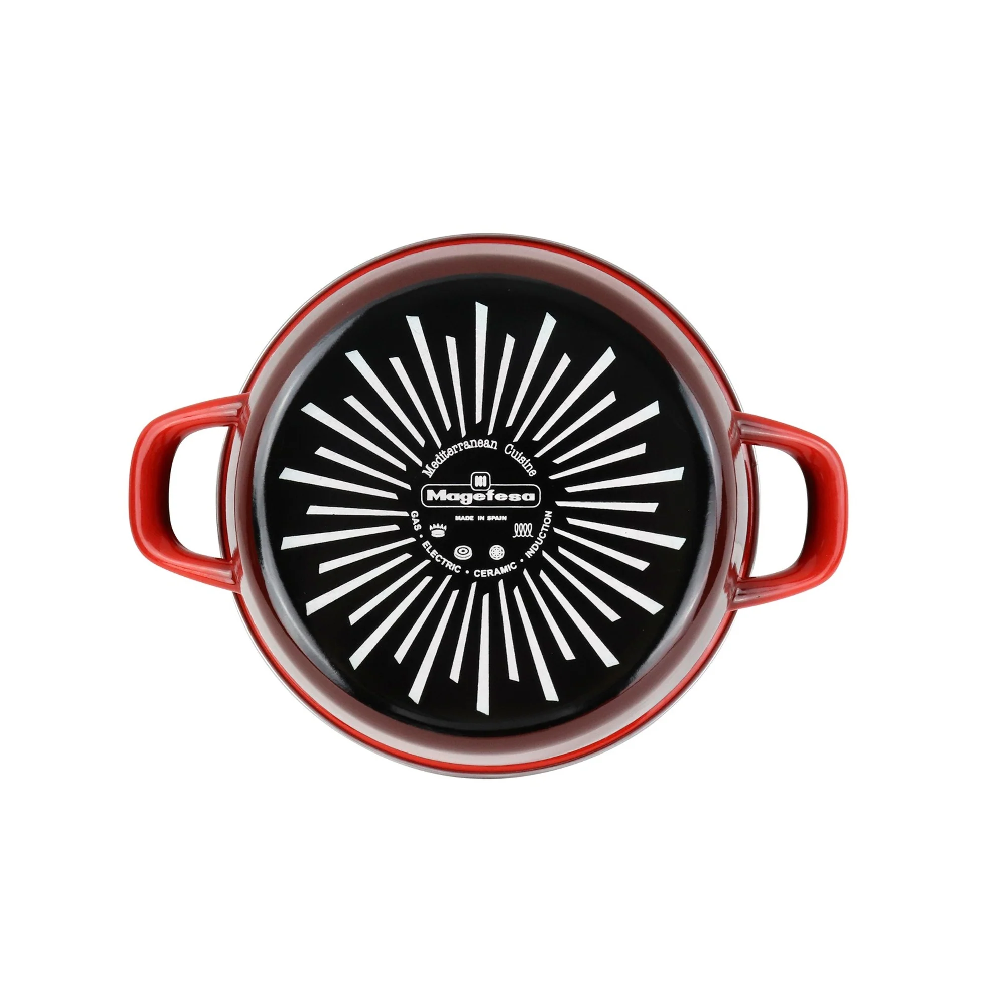 Olla 'sr' Ø24cm Con Tapa Vidrio Rojo Magefesa - Image 6