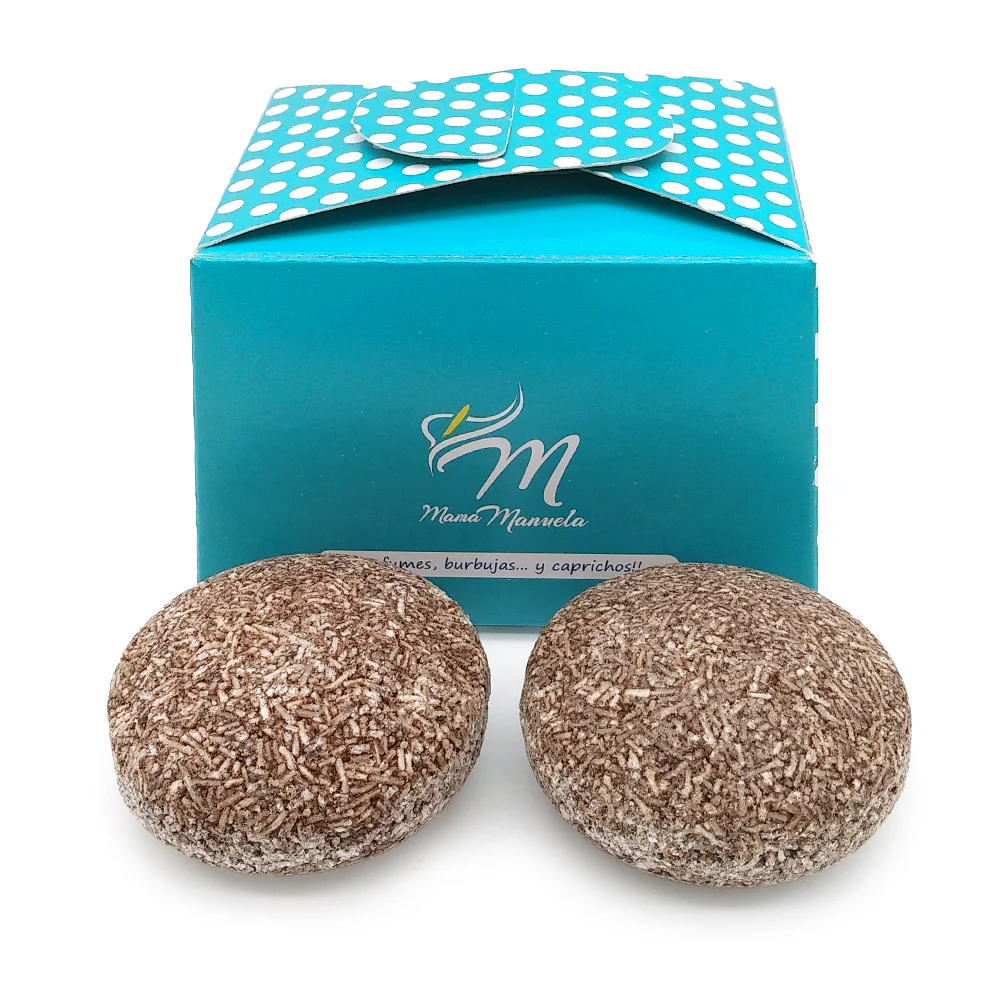 Pack 2 Champú Sólido para Cabello Fino - 100% Natural - Aporta Volumen, Brillo y Suavidad - Con Manteca y Polvo de Cacao