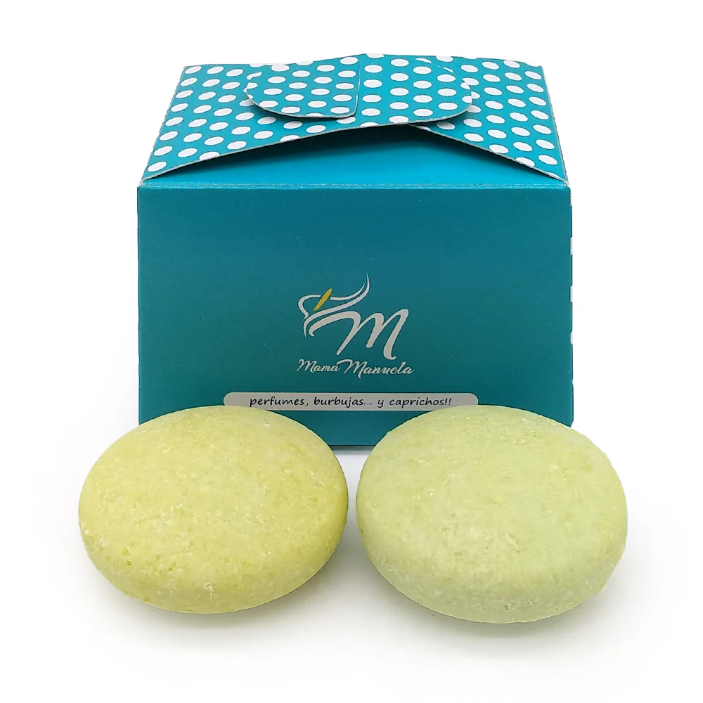 Pack 2 Champú Sólido para Todo Tipo de Cabello - 100 % Natural - Para Toda la Familia. Con Té Matcha y Aceite de Coco