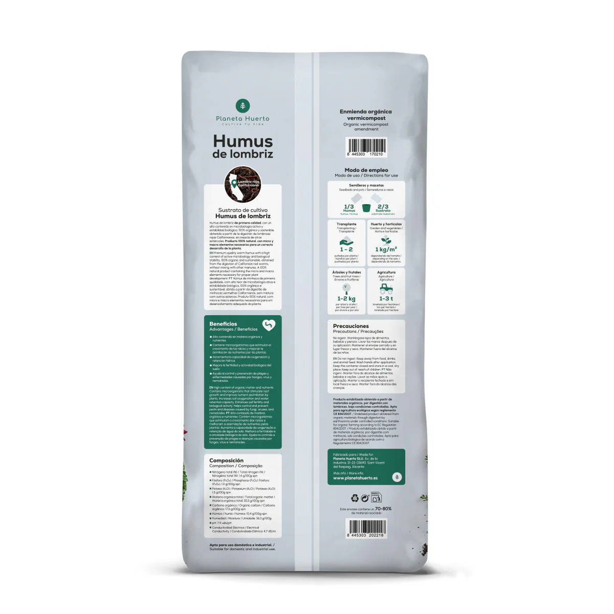 Pack 2x Humus de Lombriz 100% Natural Planeta Huerto 42 L - Image 3