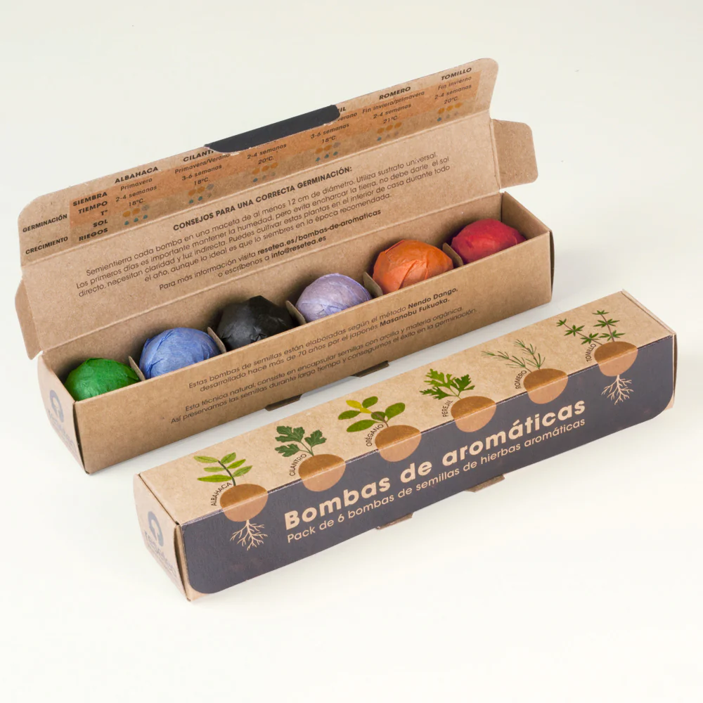 Pack 6 Bombas De Hierbas Aromáticas | Regalo Original Para Amantes De La Cocina