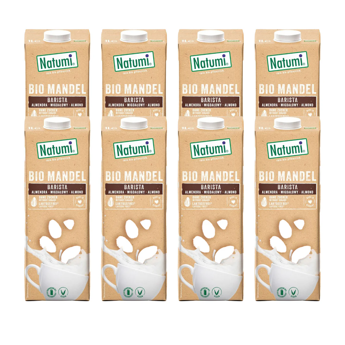 Pack 8x Bebida Almendra Barista BIO Natumi 1L