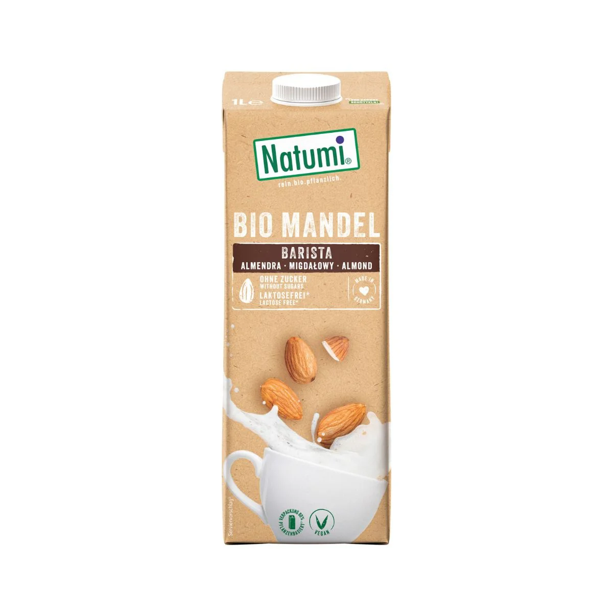 Pack 8x Bebida Almendra Barista BIO Natumi 1L - Image 2