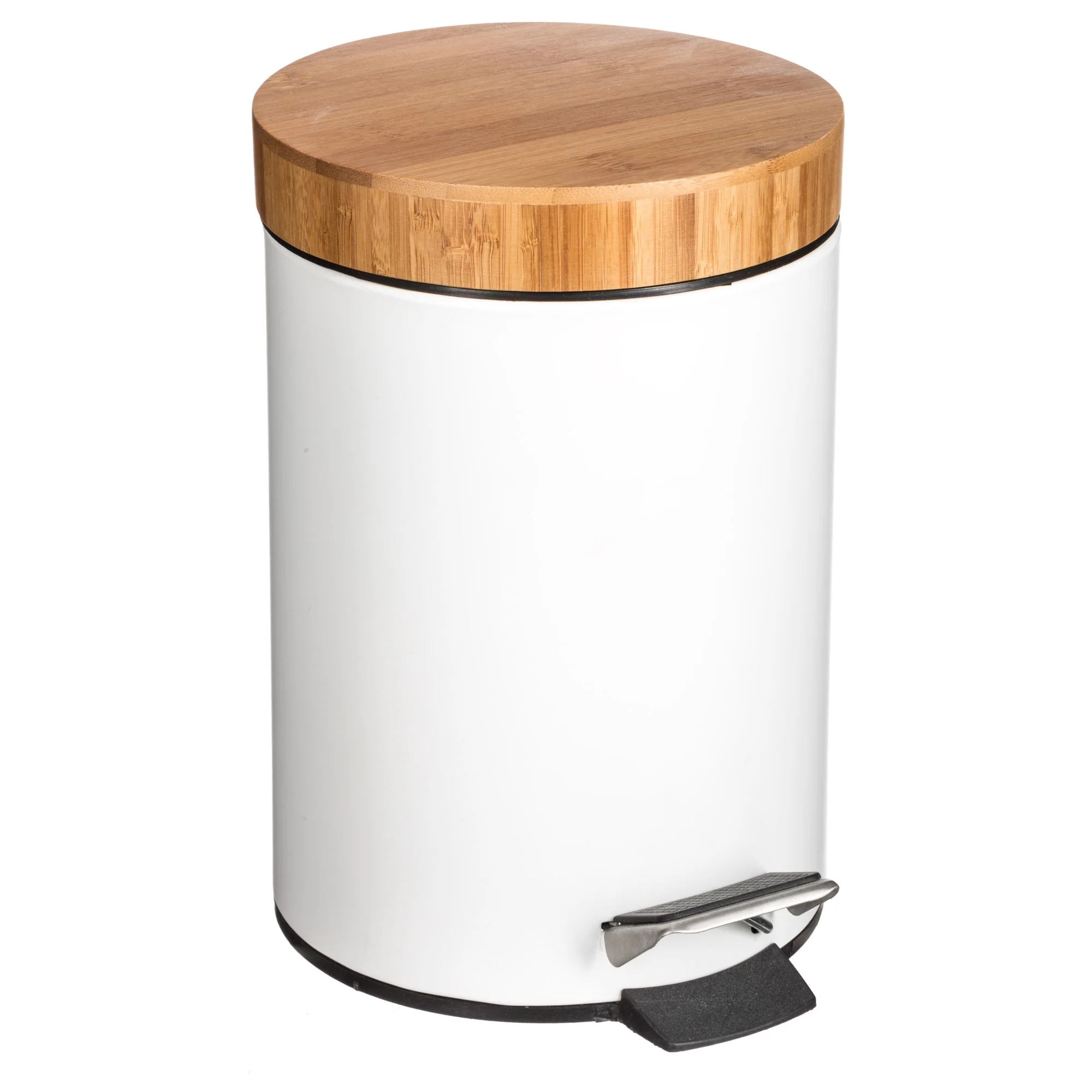 Papelera Metálica 3l Bambú Natureo