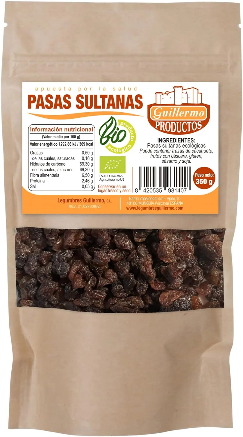 Pasas Sultanas Bio - 350 G