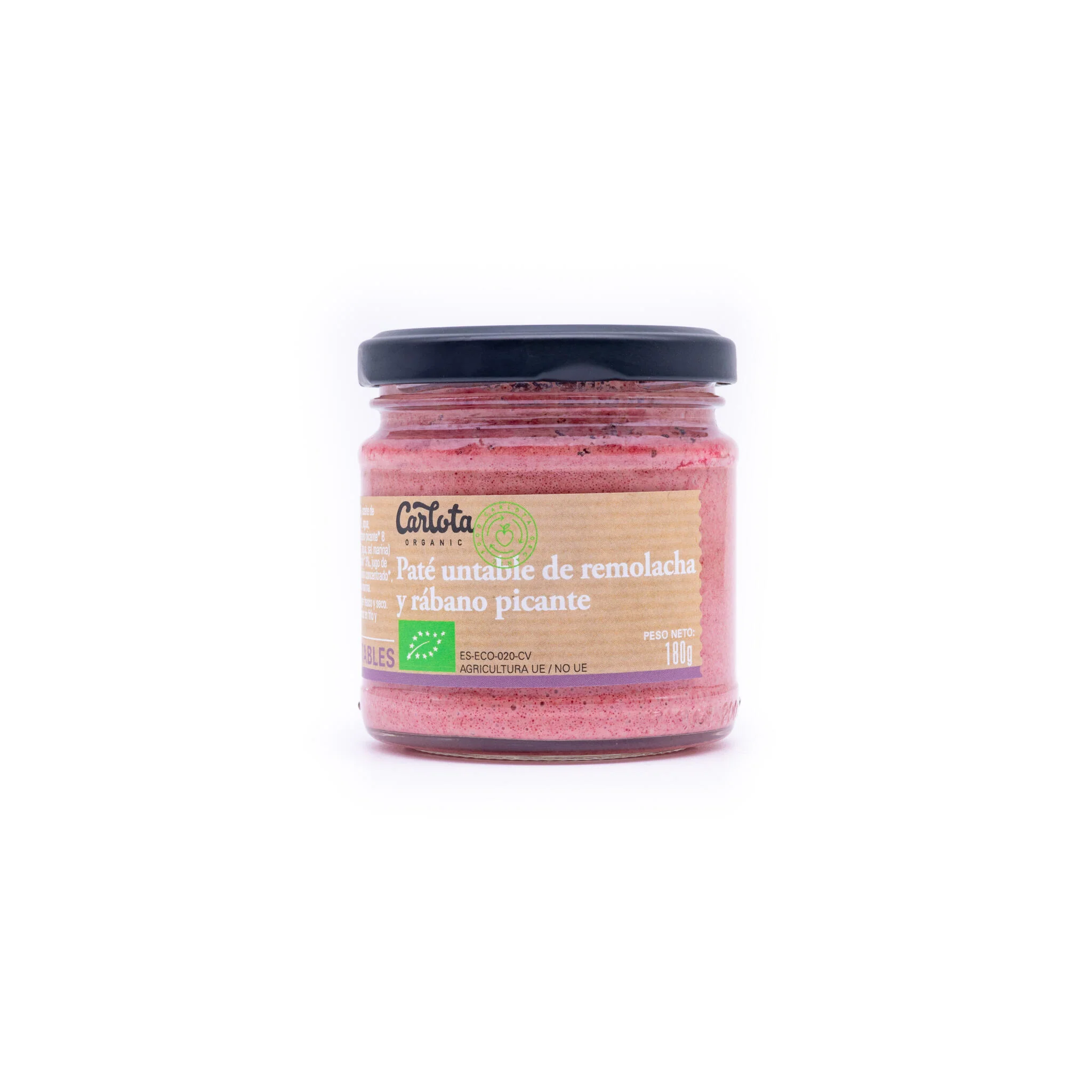 Paté Untable De Remolacha Y Rábano Picante 180g