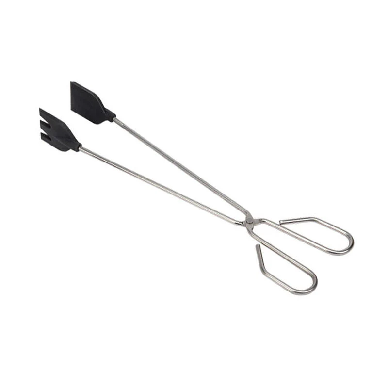 Pinzas De Cocina Con Pala De Silicona/inox. 35cm