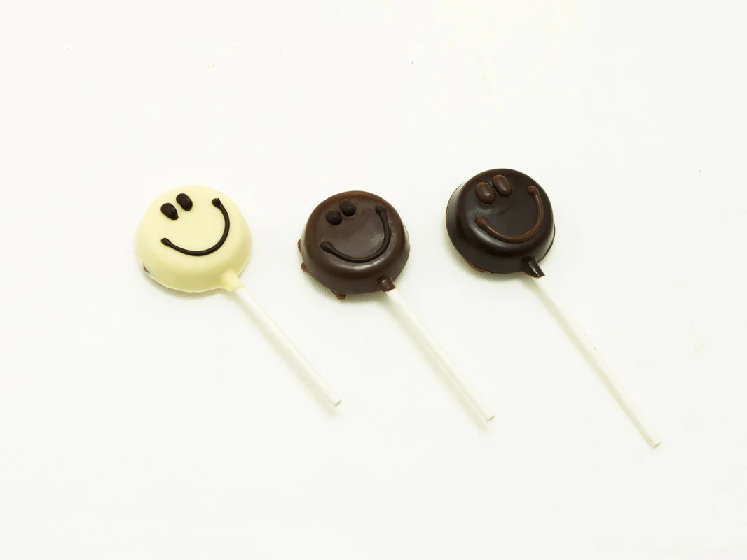 Piruleta Bio De Chocolate Blanco Crujiente
