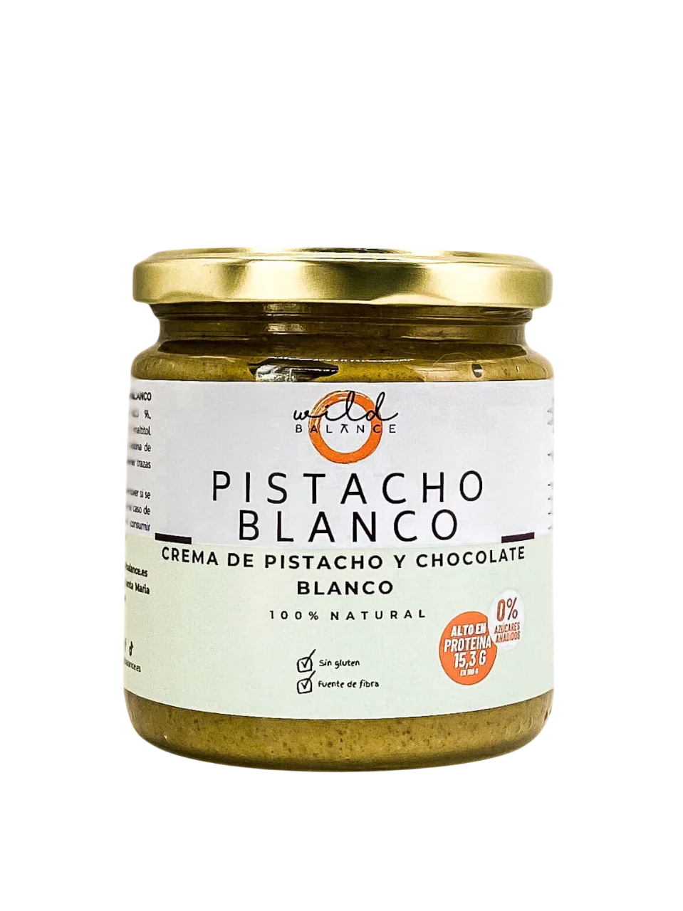 Pistacho Blanco - Crema De Pistacho Y Chocolate Blanco Sin Azúcar 100% Natural - 350 Gr