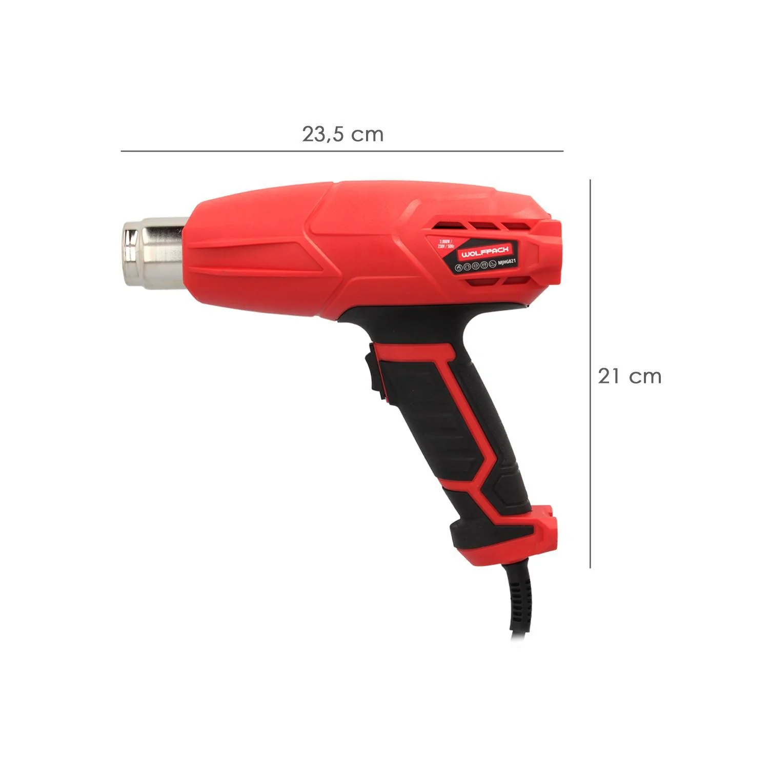 Pistola Aire Caliente 2000 Watt. 2 Potencias Con  Accesorios. Decapador, Pistola Decapar Aire Caliente - Image 2