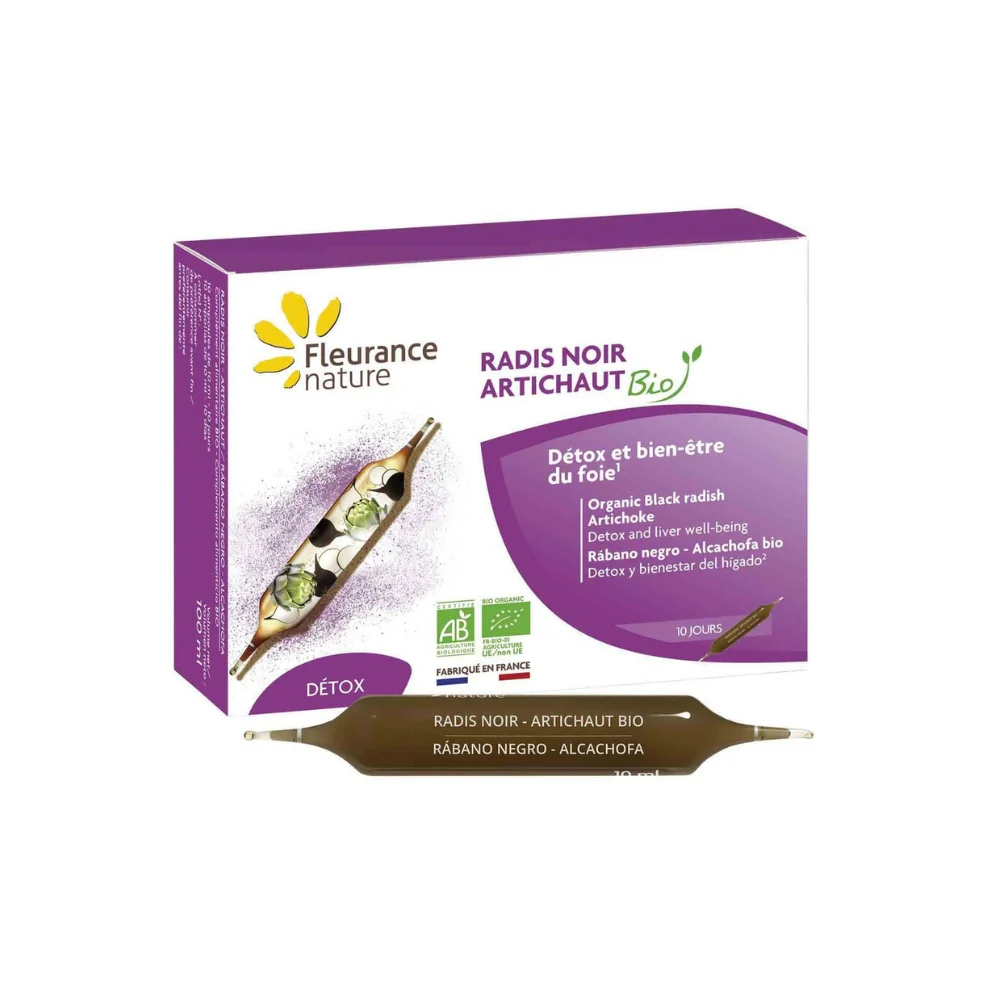 Rábano Negro Alcachofa Eco Fleurance Nature 10 Ampollas