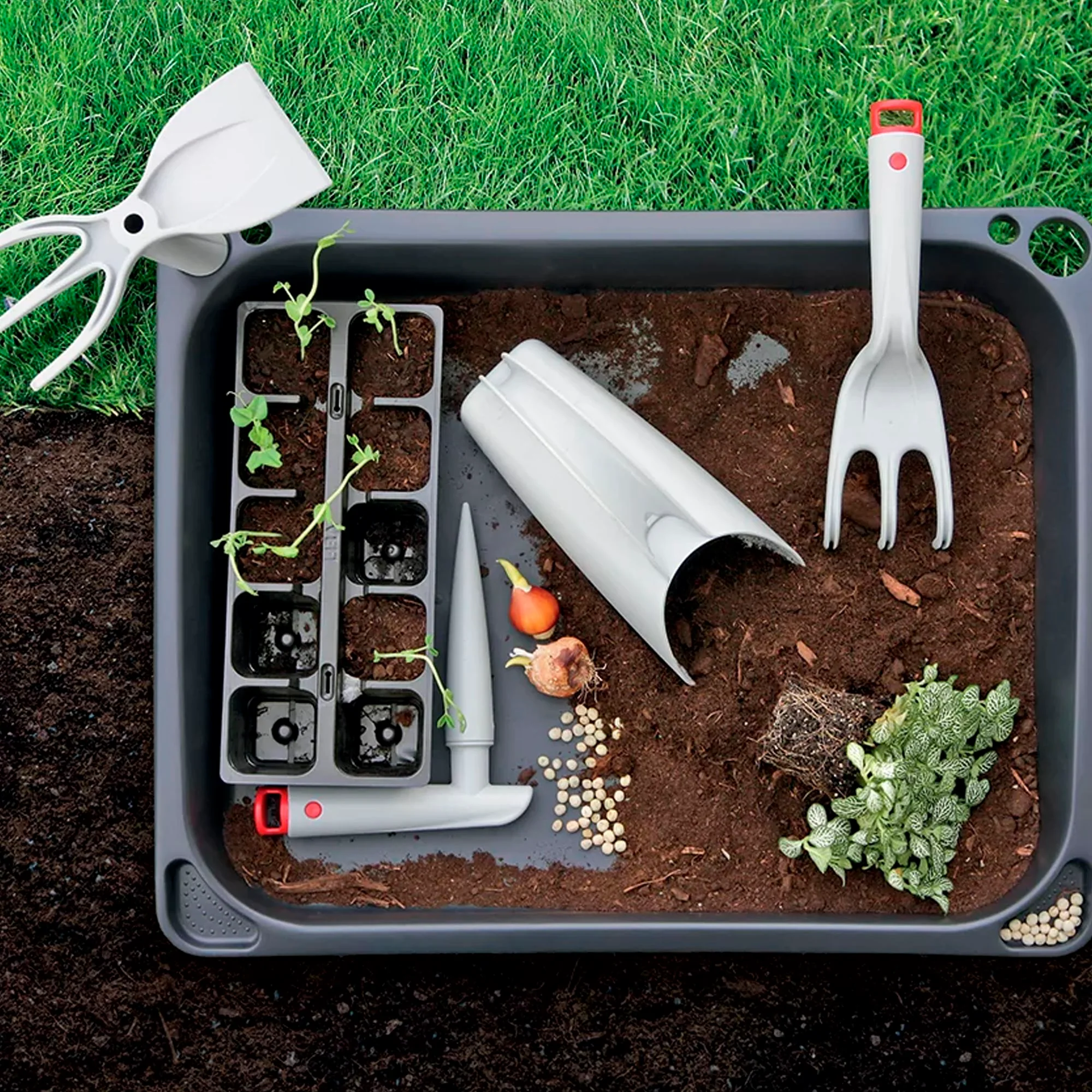 Rastrillo Manual Pequeño Para Jardinería R Cultivator Plus , Dimensiones (mm) 270x78x54, Color Gris - Image 5