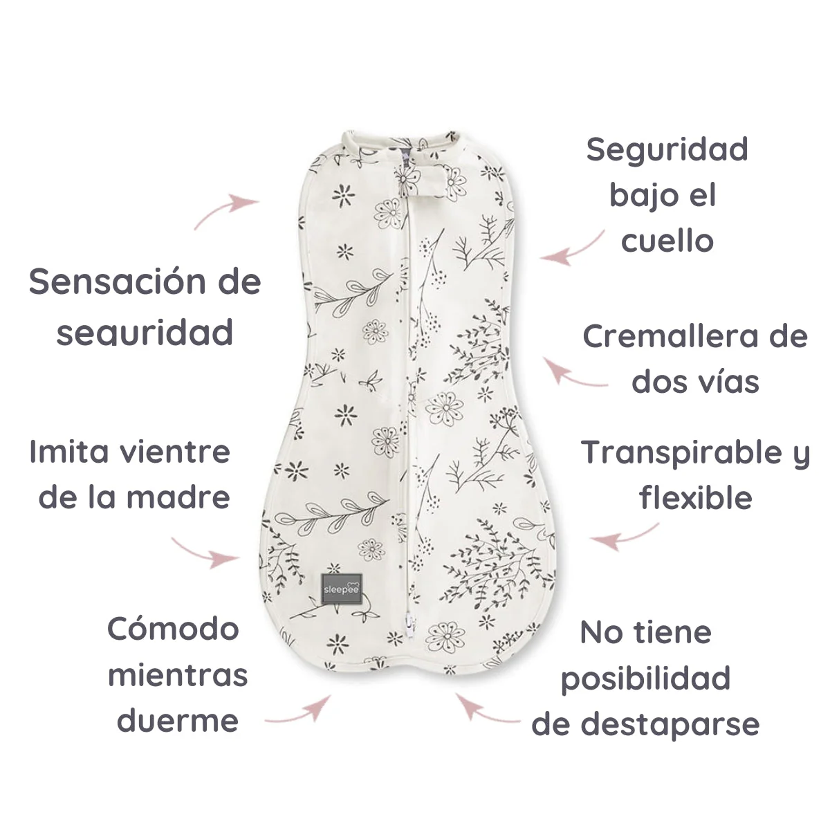 Saco De Dormir Bebé Cocoon Second Step Bloom - Image 2