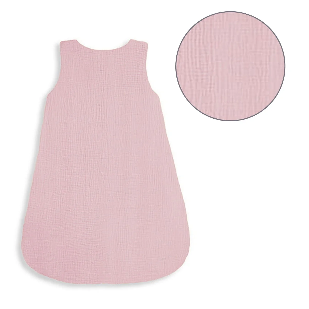 Saco De Dormir Bebe Reversible T-s Muselina 0-4m Rose - Image 2