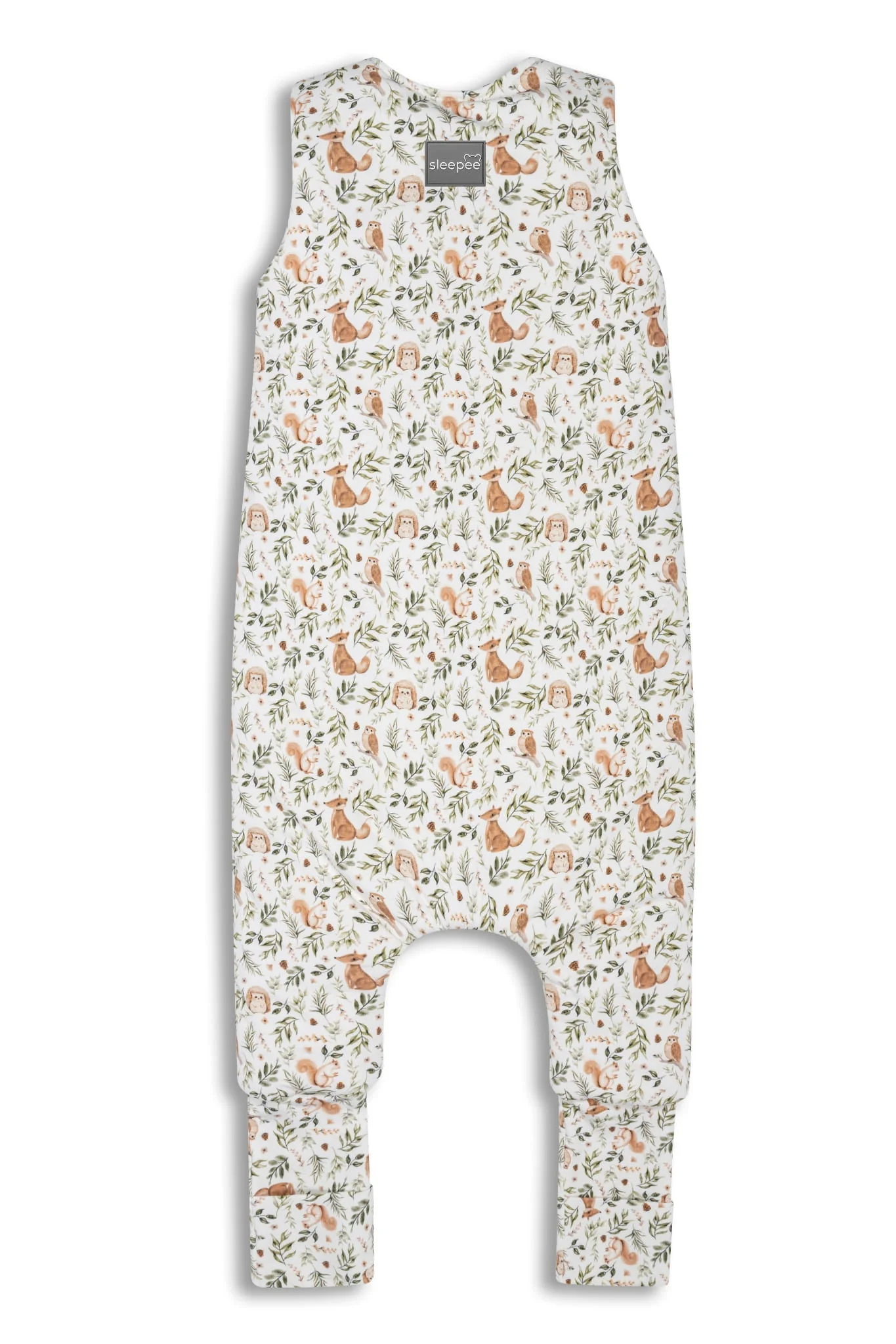 Saco De Dormir Con Pies Reversible T-m Jersey Algodón Ivory Forest - Image 2