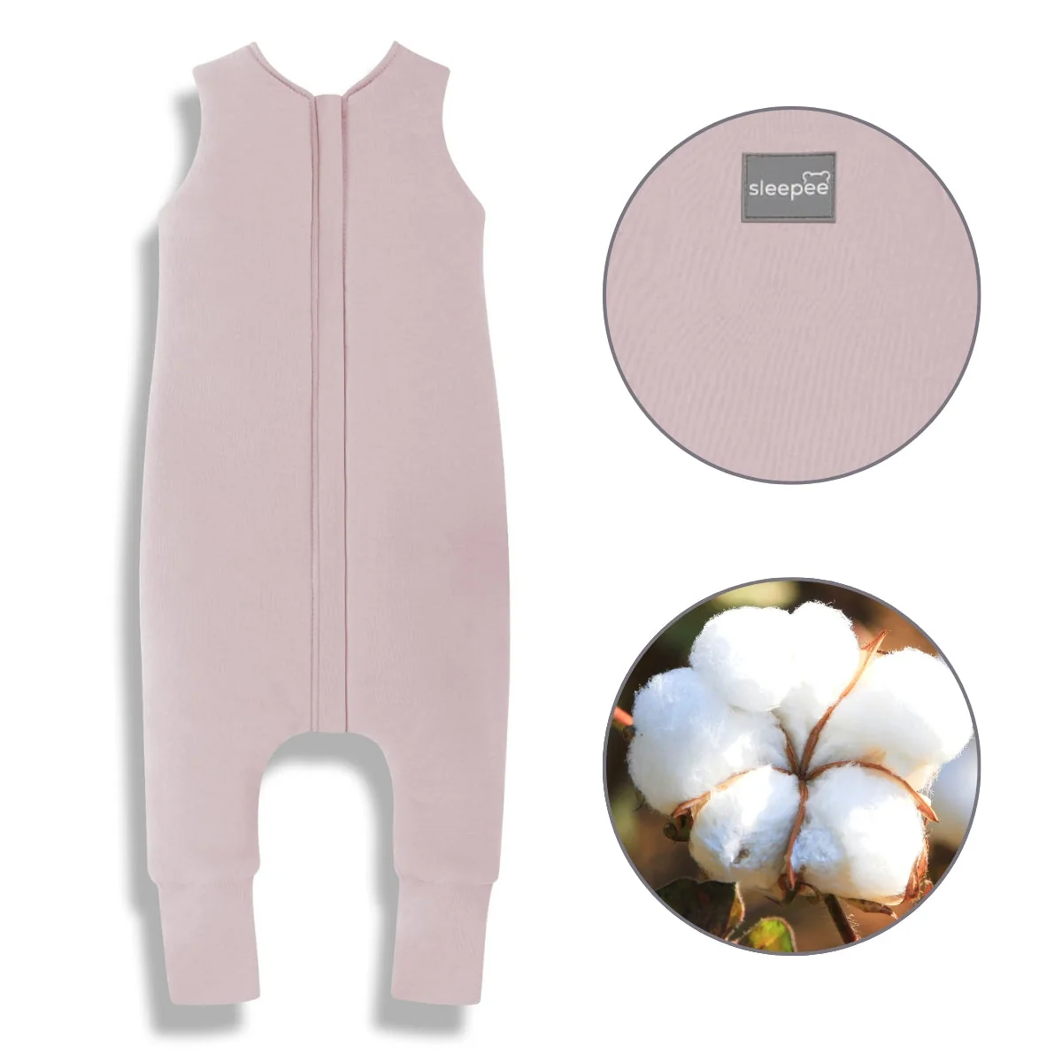 Sacos De Dormir Con Piernas T-m Jersey Algodón Rose
