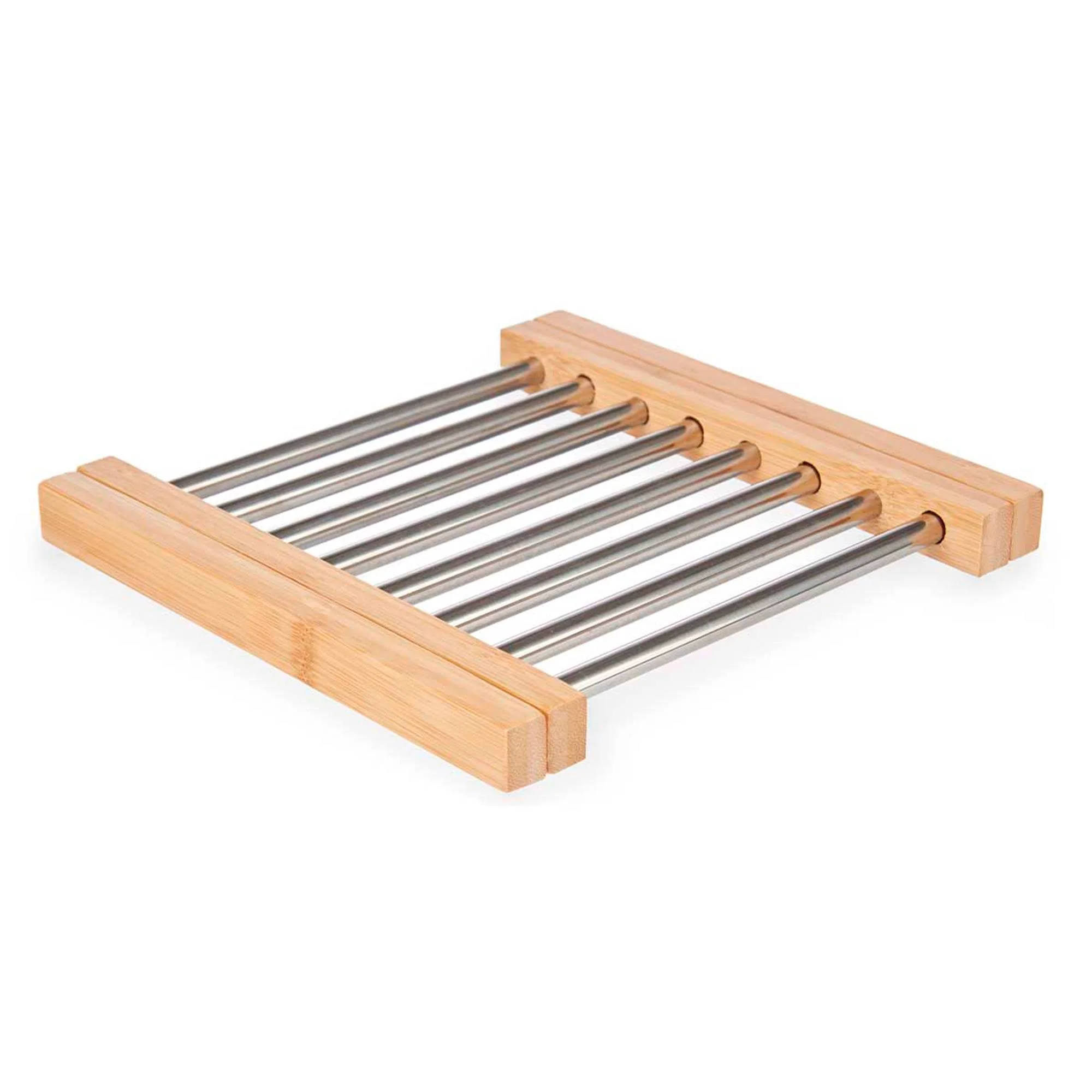 Salvamantel Acero Bambu Extensible Colección Kinvara