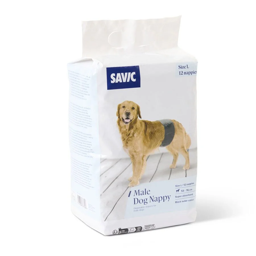 Savic 12 Pañales Perro Macho    L   53-76cm