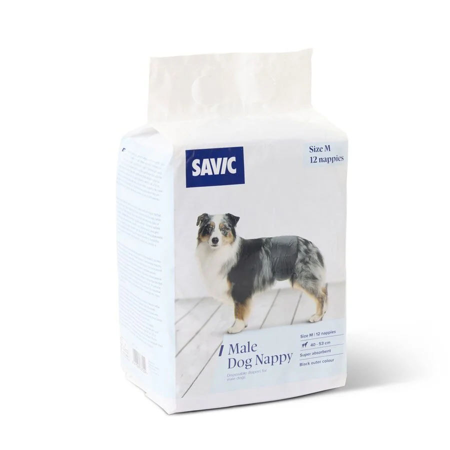 Savic 12 Pañales Perro Macho   M  40-53cm