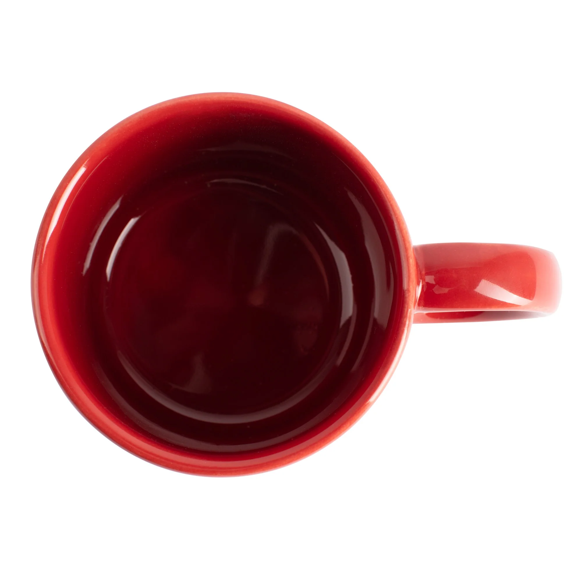 Set 4 Pzs Tazas Gres 360ml Puntos Rojos Topos Rojos Benetton - Image 3