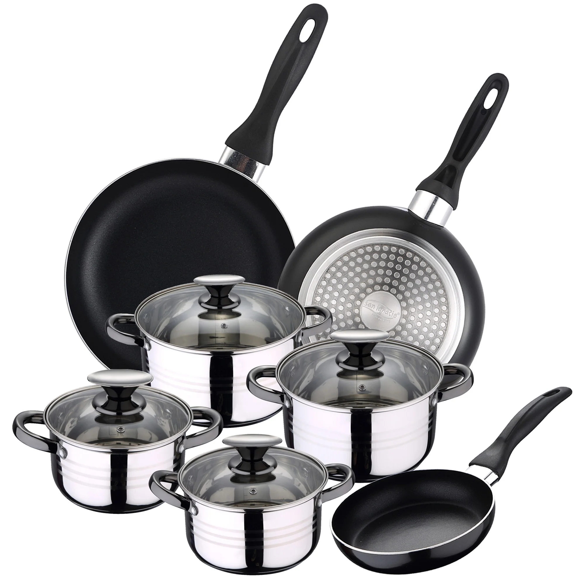 Set Bateria 8pc Sip + Set 3 Sartenes Sip Cune 16/20/24