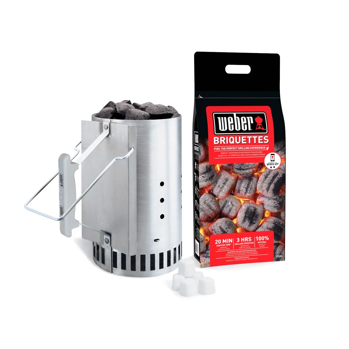 Set Chimenea De Encendido Para Bbq De 47 Y 57cm