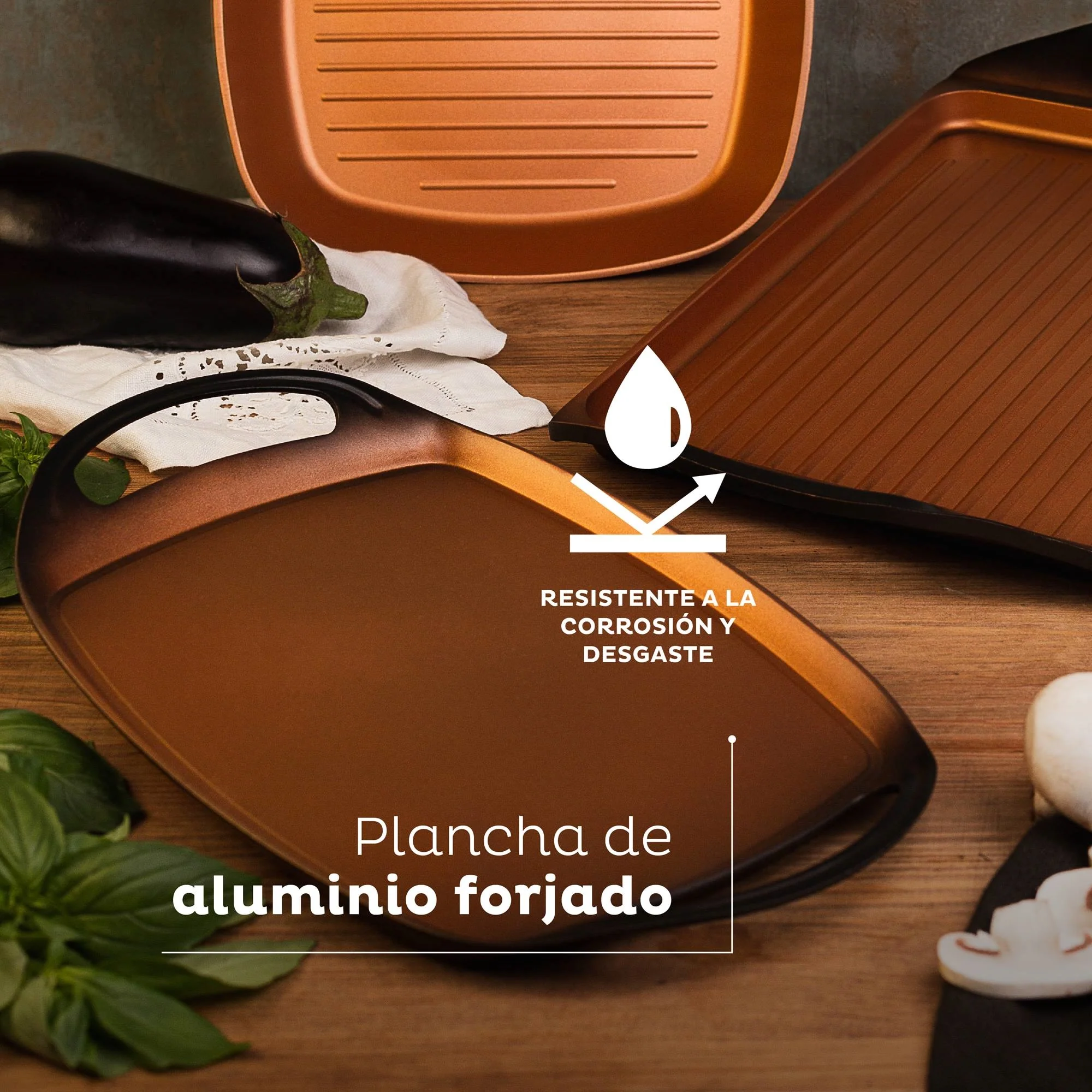Set Plancha 36cm Y Cuchillos De Cocina San Ignacio - Image 3