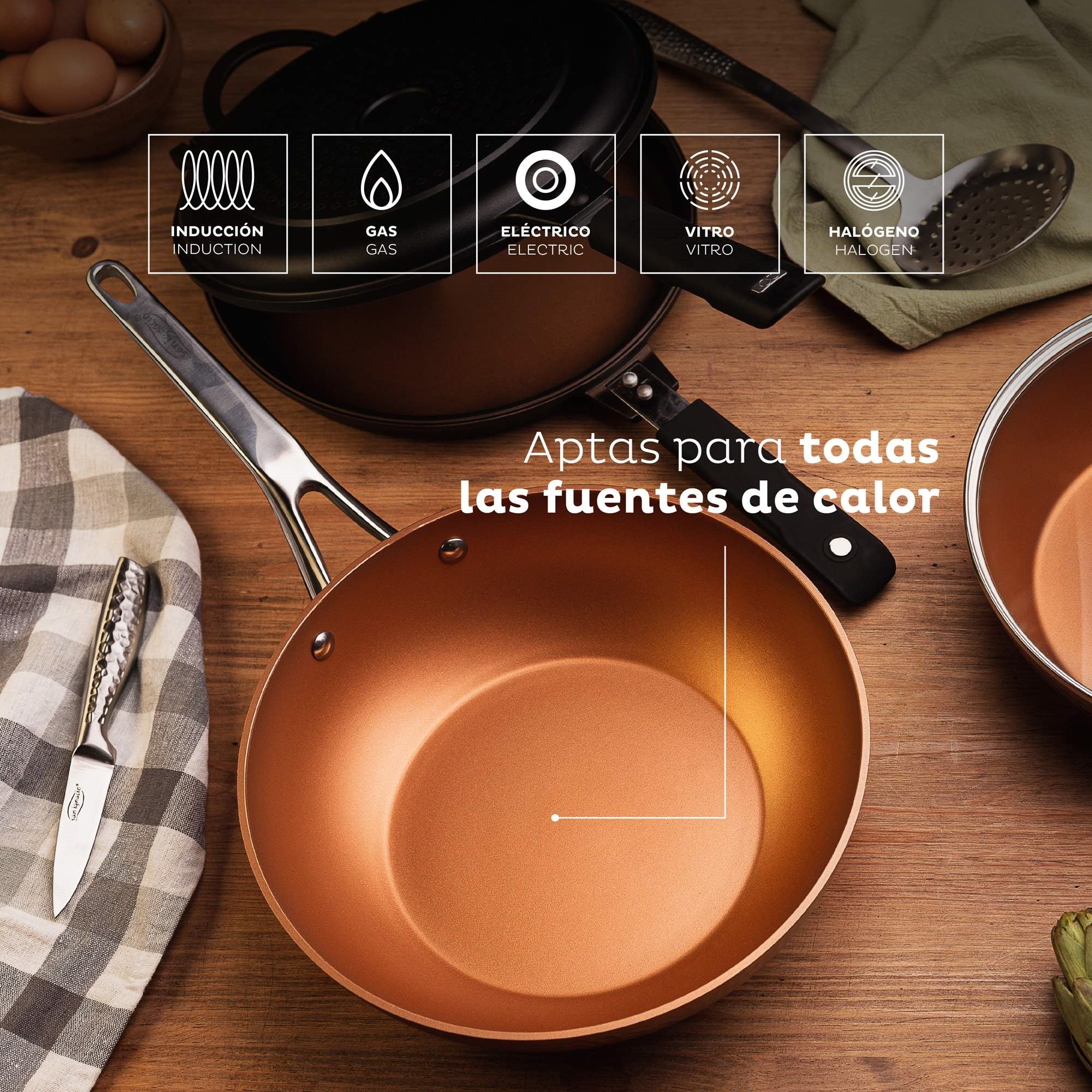 Set Sartén Grill Y Wok 28cm San Ignacio - Image 3