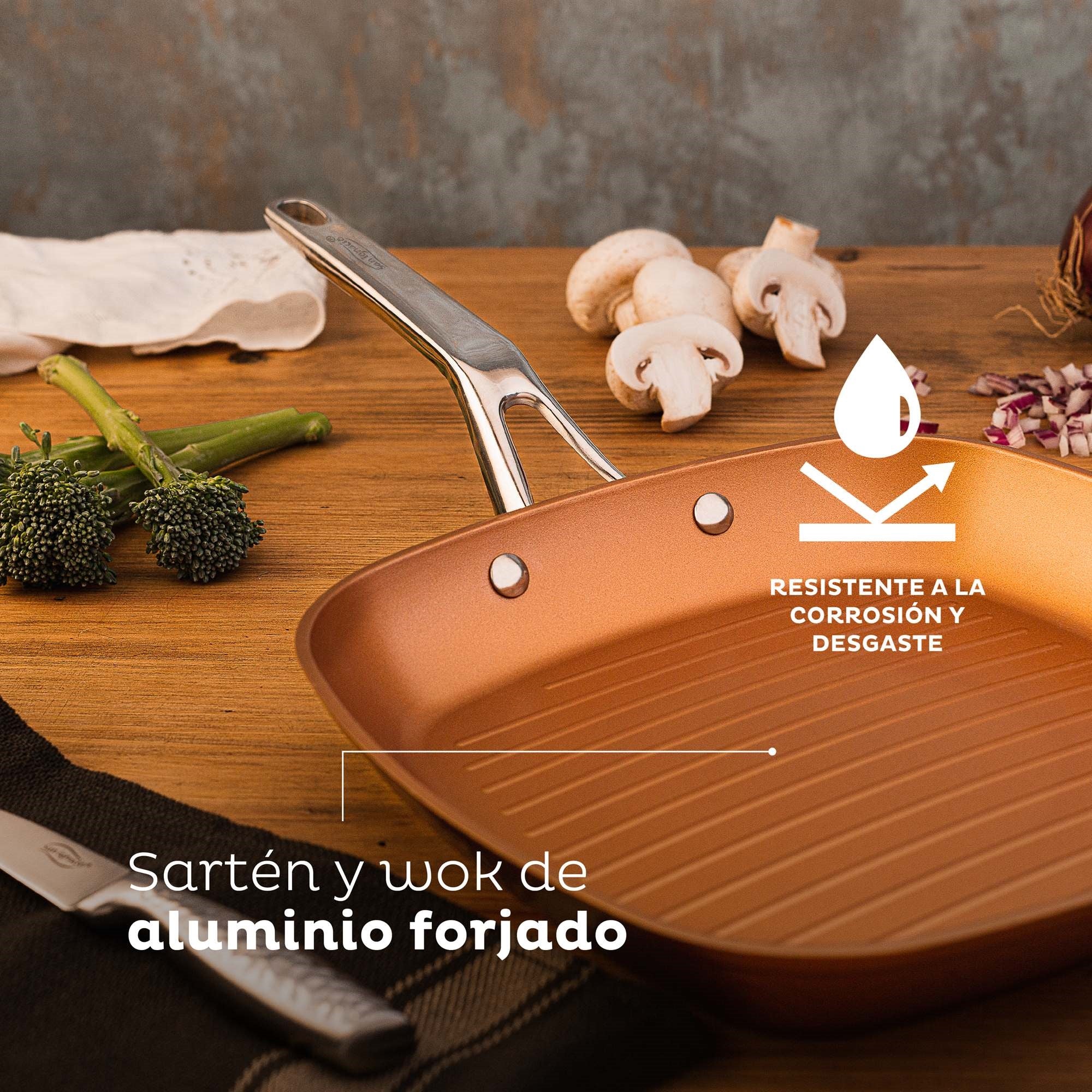 Set Sartén Grill Y Wok 28cm San Ignacio - Image 4