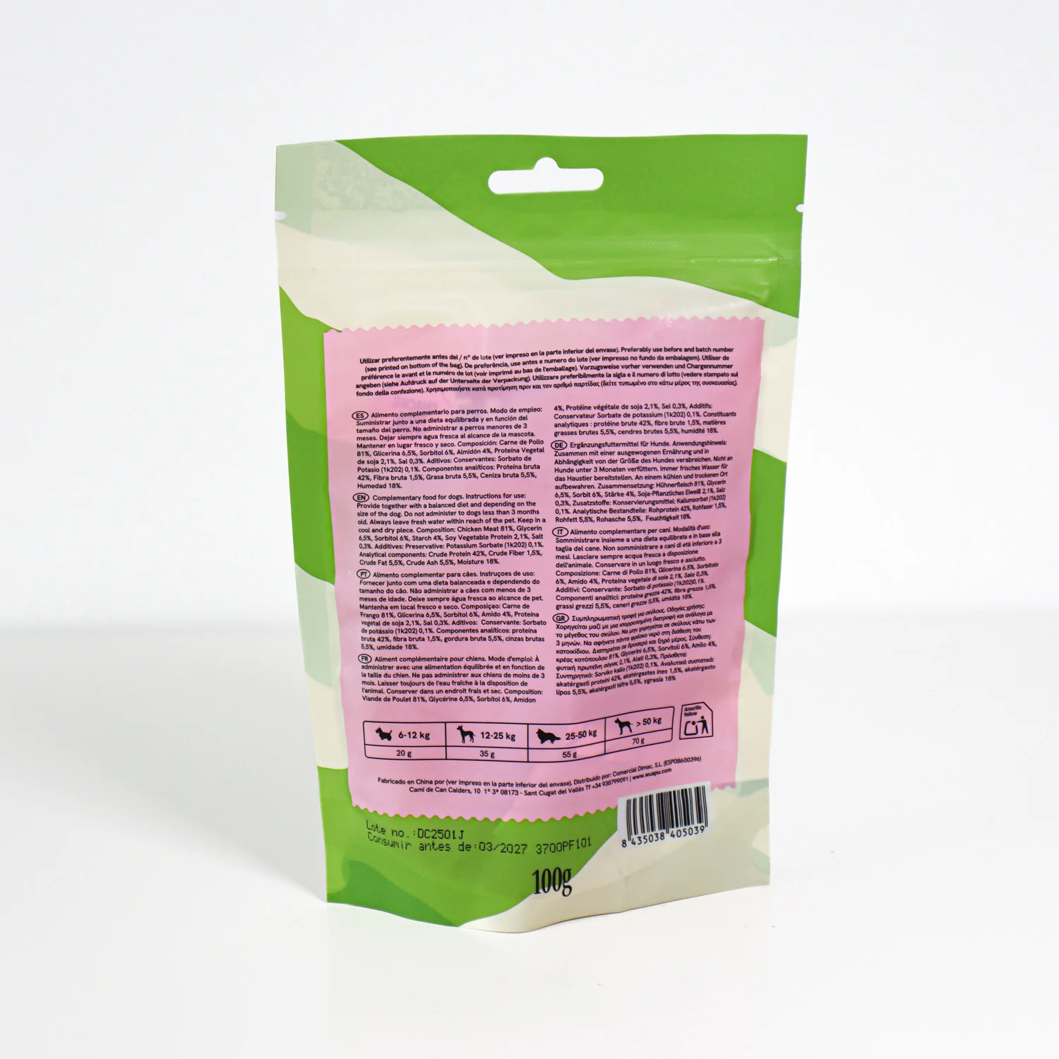 Snack Natural Para Perro Filete De Pollo Desecadas Wuapu 500gr - Image 4