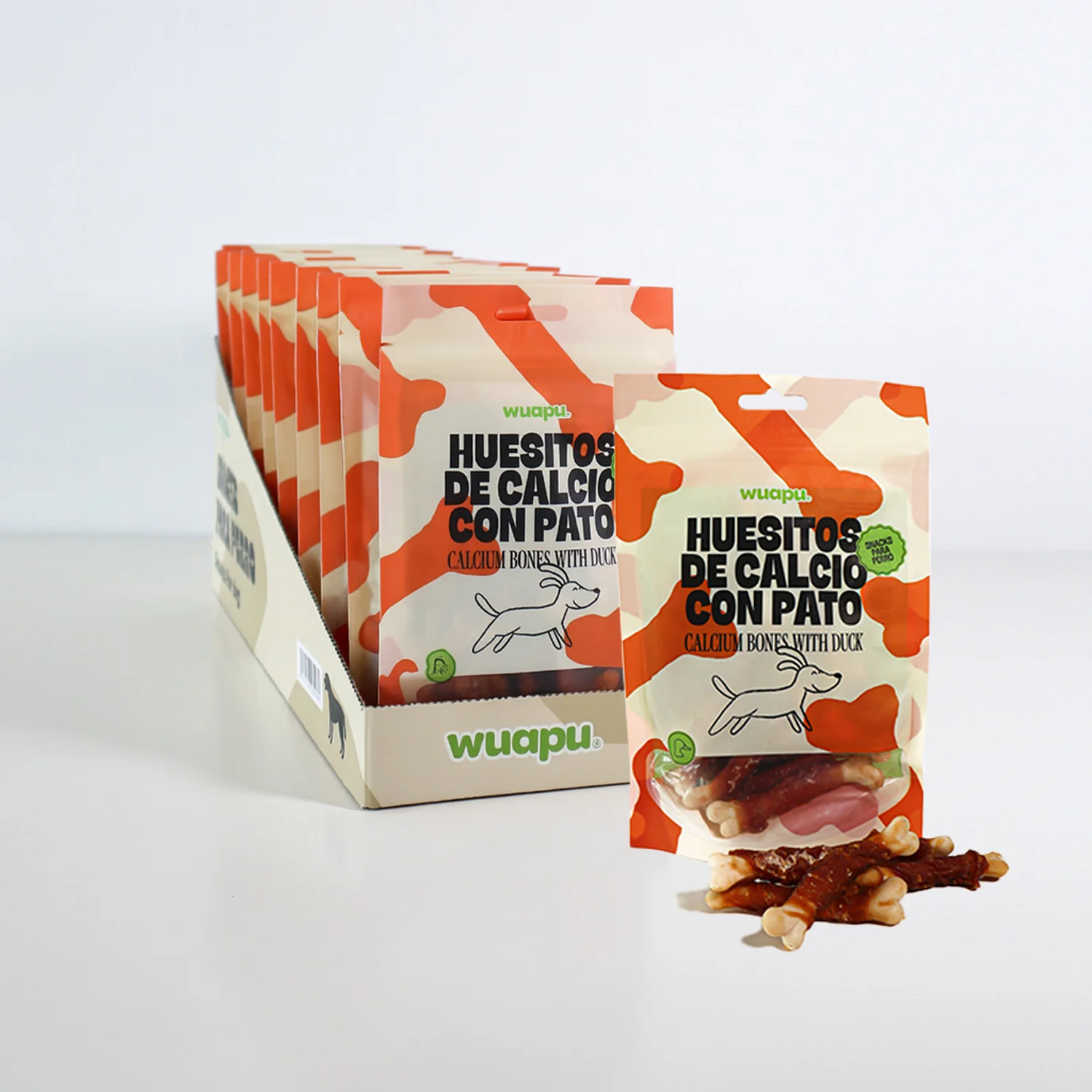 Snack Natural Para Perro Huesitos De Calcio Con Pato Wuapu 500gr - Image 5
