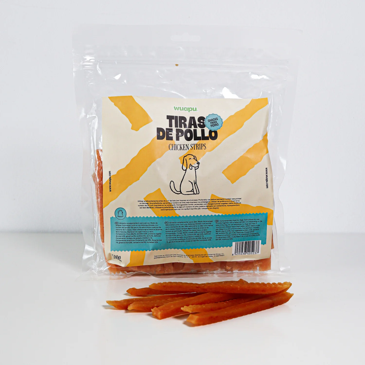 Snack Para Perro En Tiras De Pollo Desecado Wuapu 12x100gr - Image 4