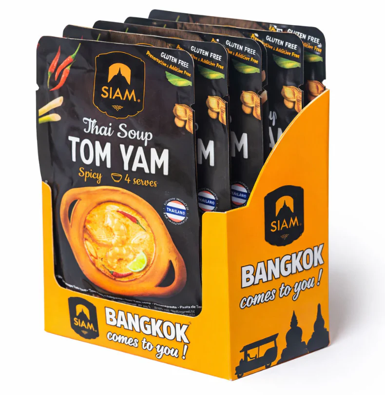 Pasta de Sopa Thai Tom Yam Instantánea (4 sobres individuales) Desiam 50 g - Image 3