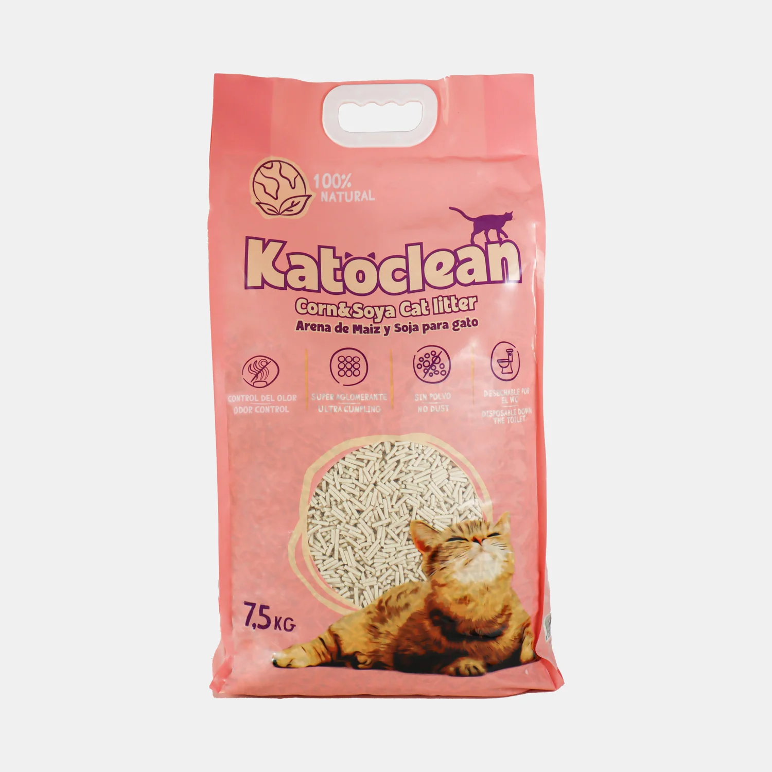 Sustrato En Pelet Para Gato Katoclean Biodegradable 40l - Image 2