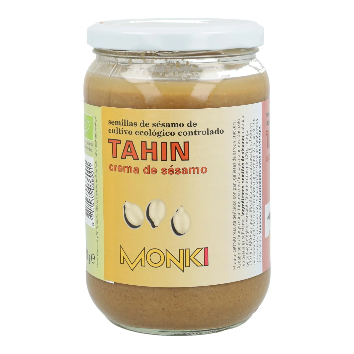 Tahin tostado sin sal bio Monki 330 g - Image 3