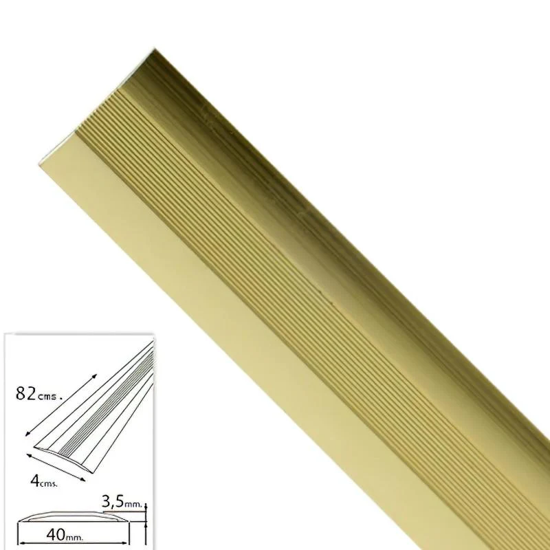 Tapajuntas Adhesivo Para Moquetas Metal Oro   82,0 Cm.