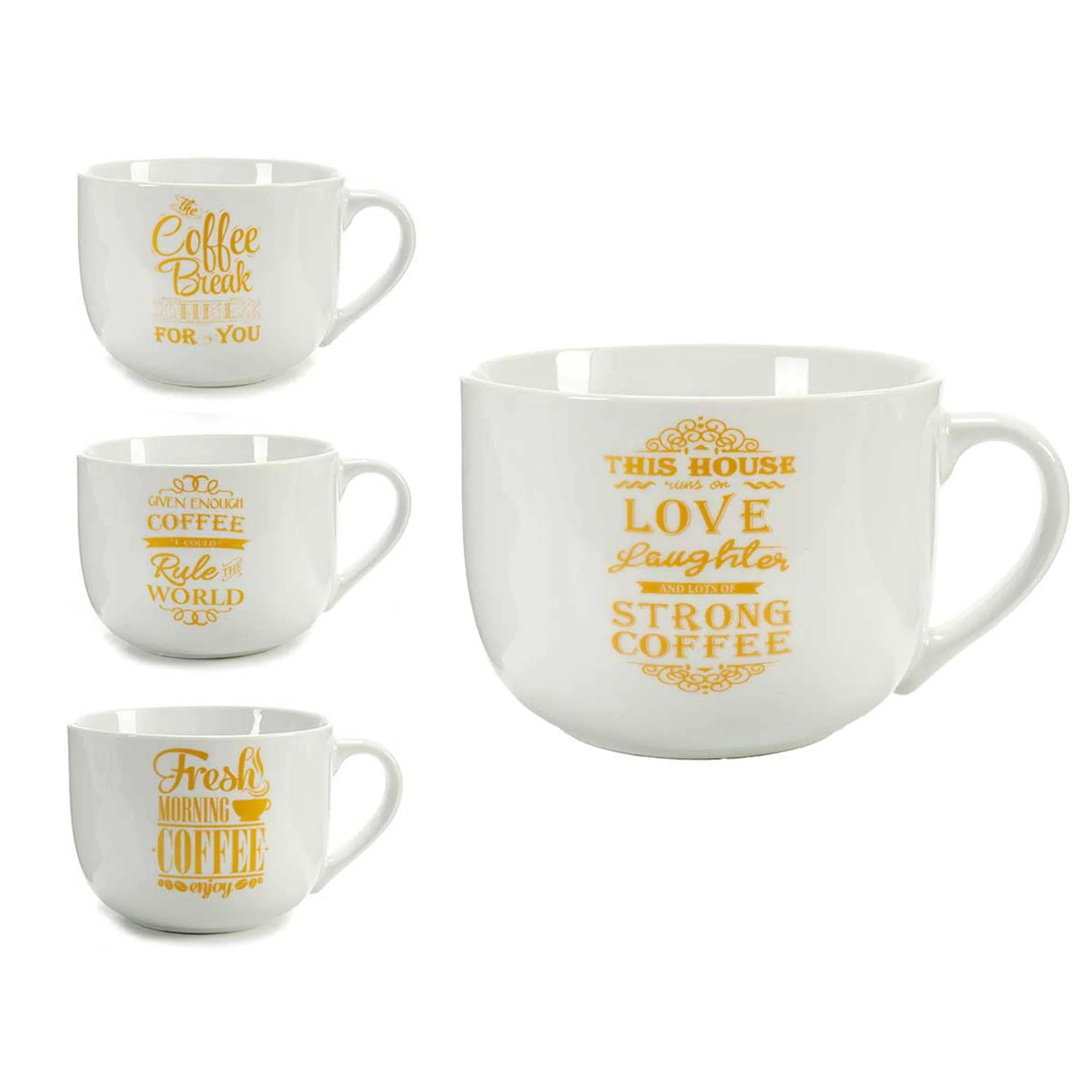 Tazon Asa Coffee Oro 4 Mod Surtido Colección Vessia